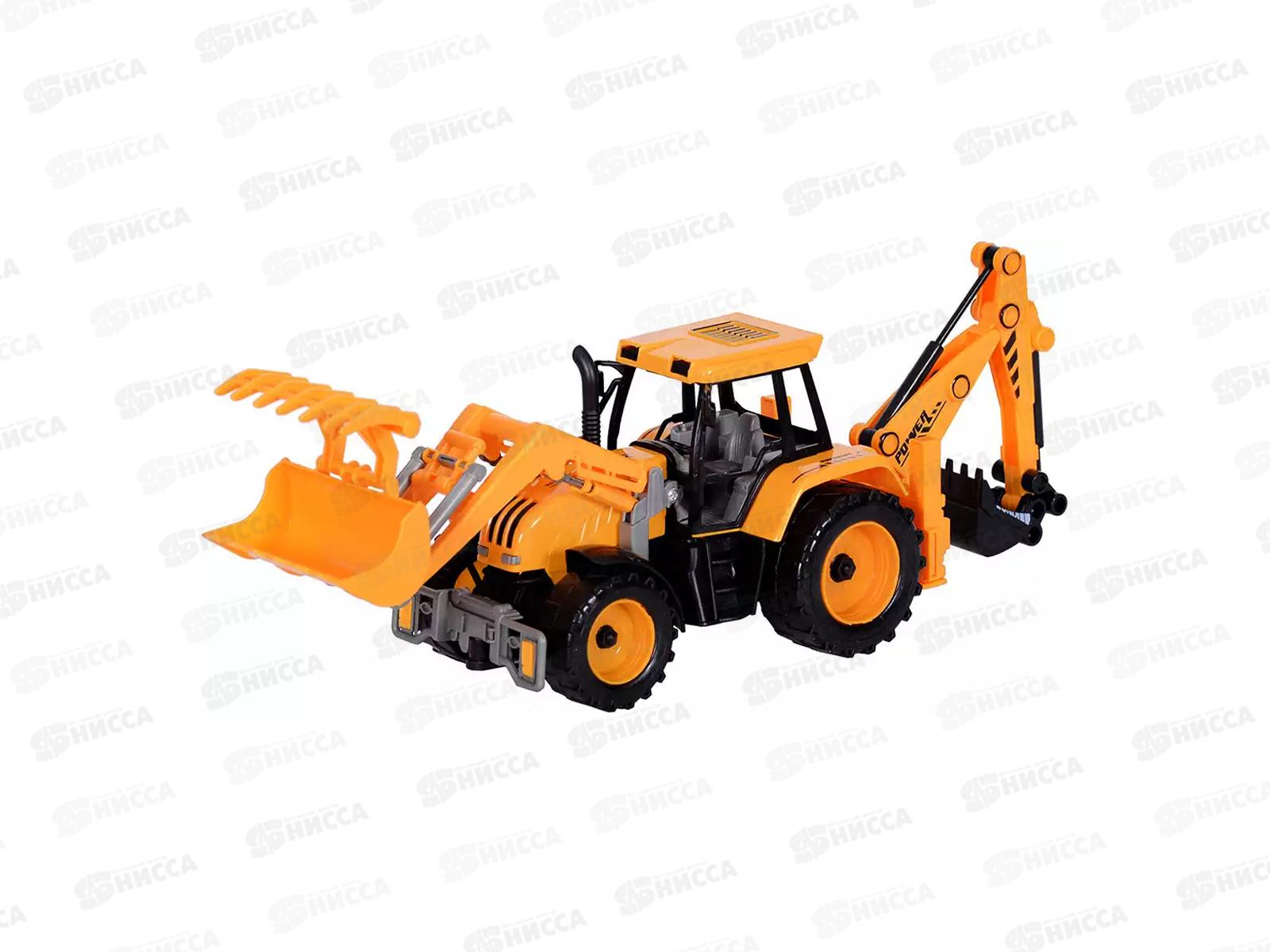 Машина инерц. 9998-10 Экскаватор-погрузчик в коробке  гб