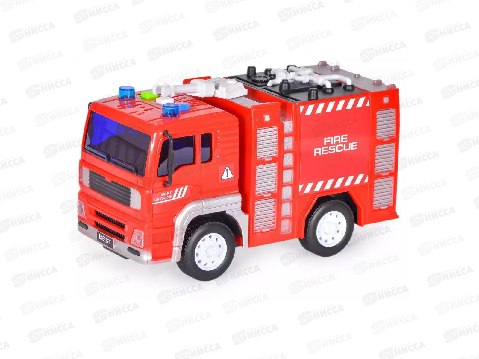 Машина инерц. WY551А Пожарная машина свет/звук в коробке   гб