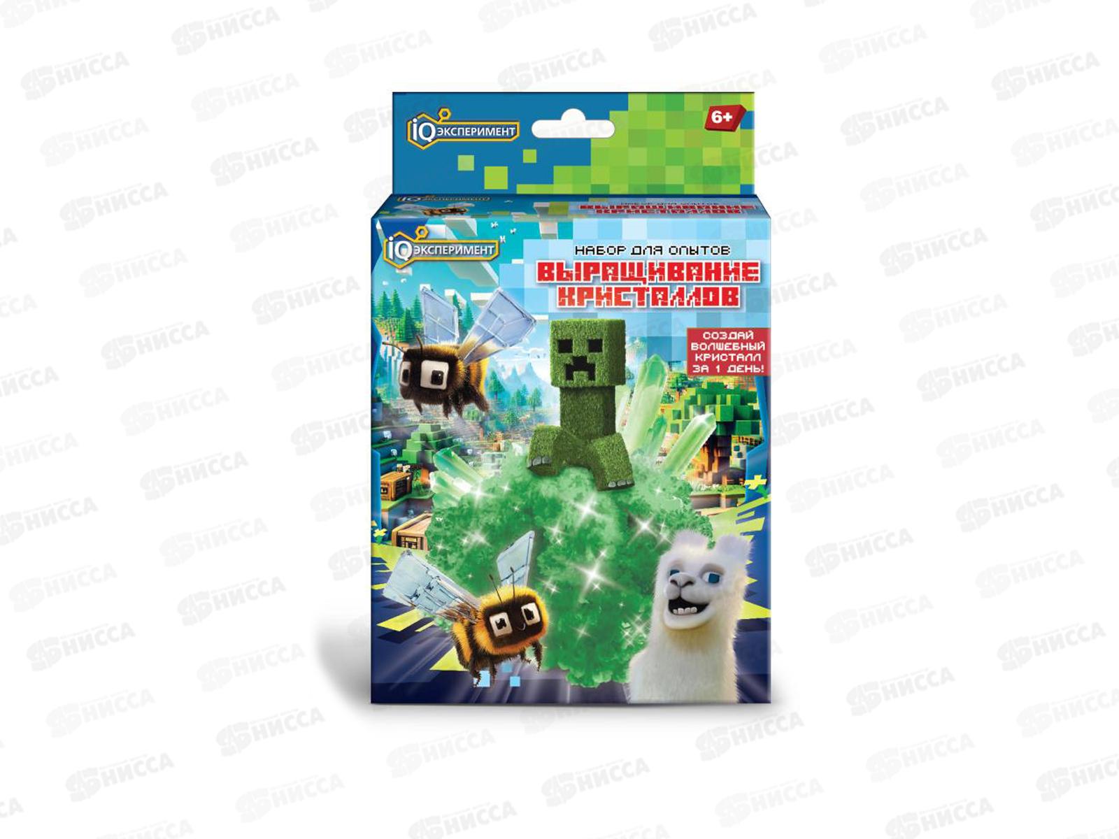 Набор по выращиванию кристаллов Майнкрафт. IQ Эксперимент, EX-CG02-MN