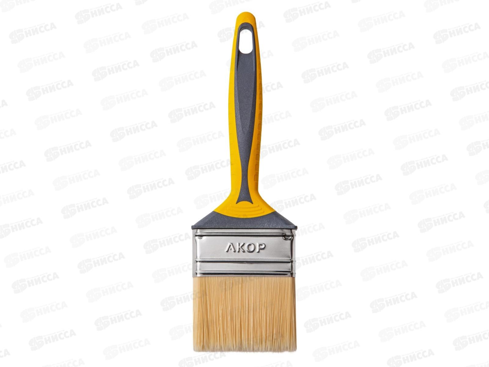 Кисть Профи для эмалей  70*12мм, двухкомпонентная ручка, нержавеющая сталь, (16270012)   *80