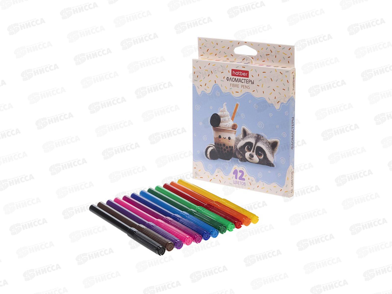Фломастеры 12цв. Hatber Вот енот, к/у, 093537 *12