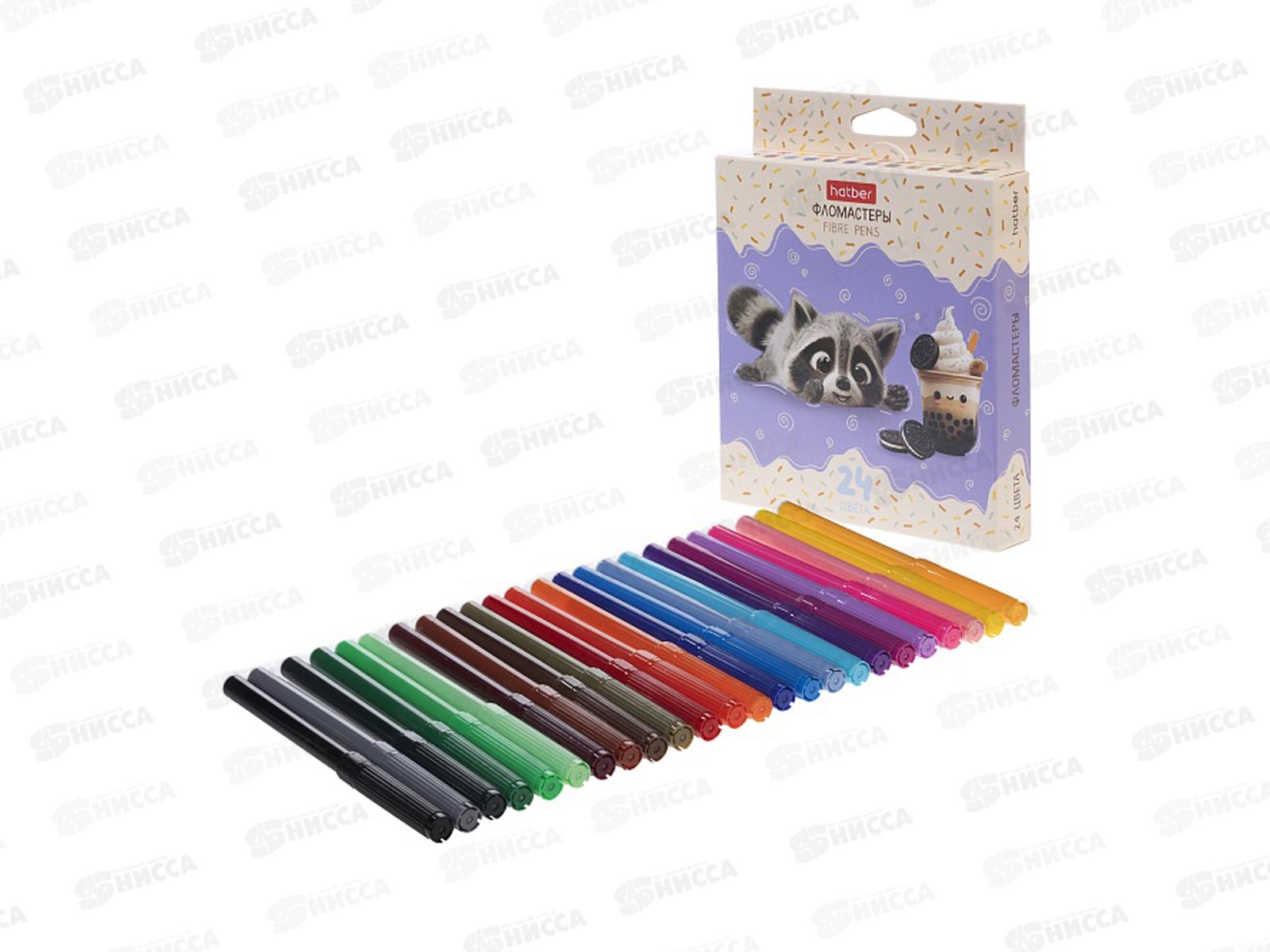 Фломастеры 24цв. Hatber Вот енот, к/у, 093539 *12