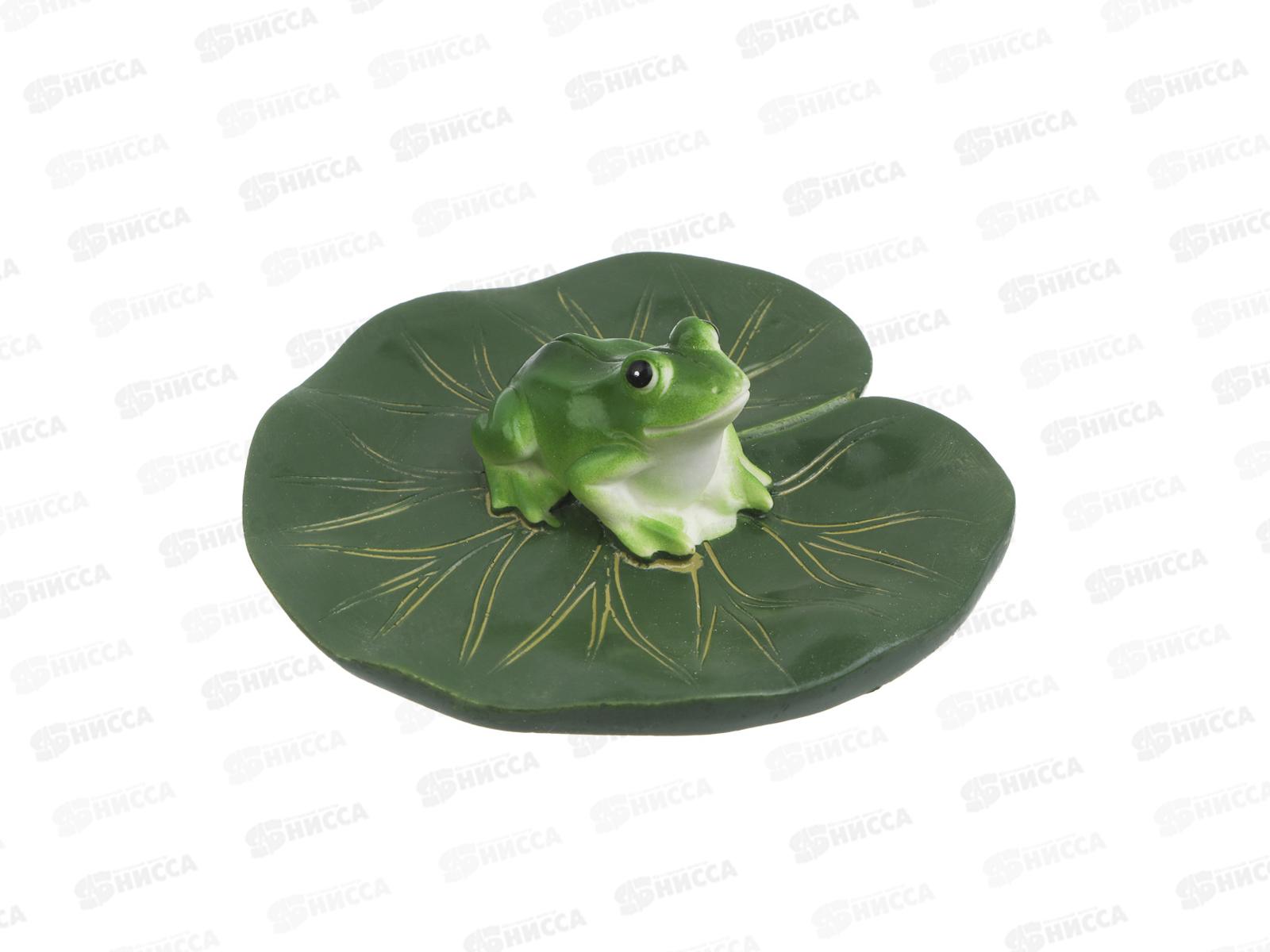 Фигура для украшения пруда &quotЛягушка&quot 11см INBLOOM полистоун 171-031 г
