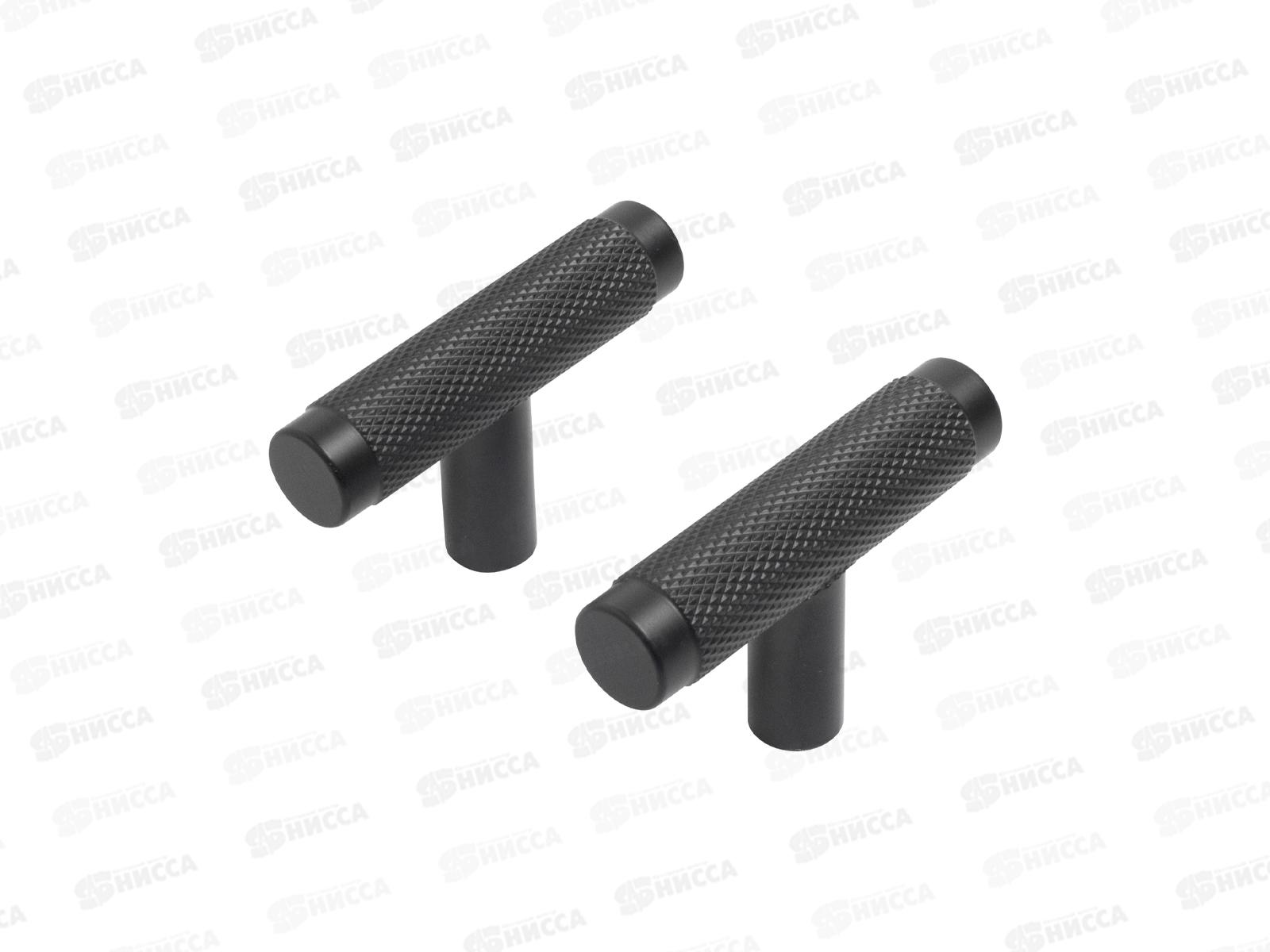 Ручка-кнопка AP2308 2шт. StahlBuro, BL мат.черн *25 763