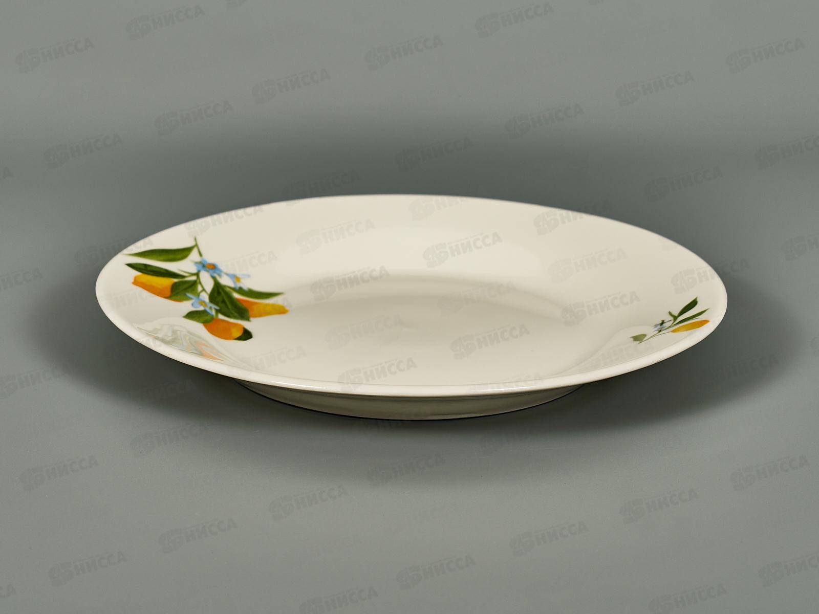 Тарелка плоская круглая 17,5см Лимоны т7-3108ц *12/96