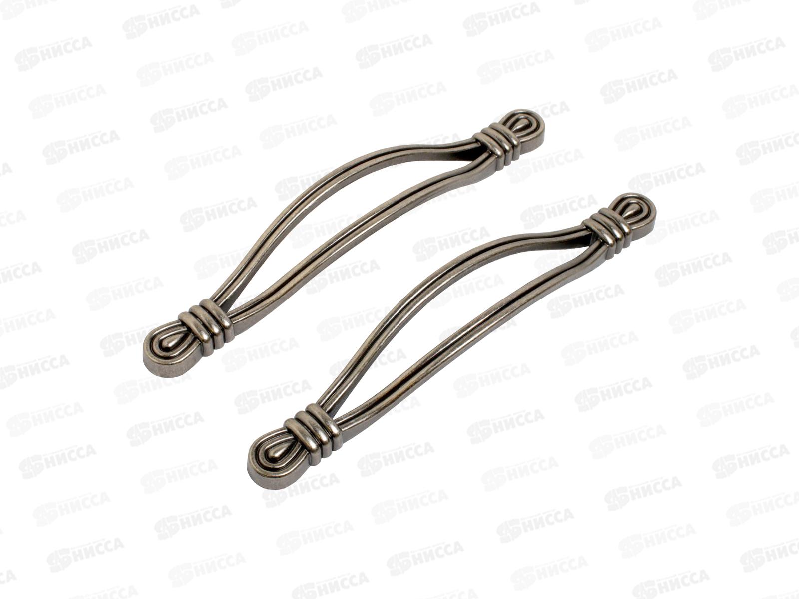 Ручка-кнопка C2510-128 2шт. StahlBuro, AS состарен.серебр *10 614