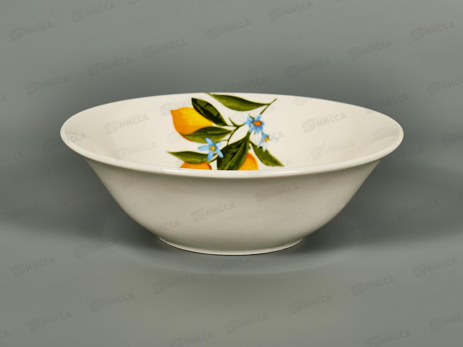 Салатник круглый 17,5см 550мл Лимоны с7-3108ц *12/72