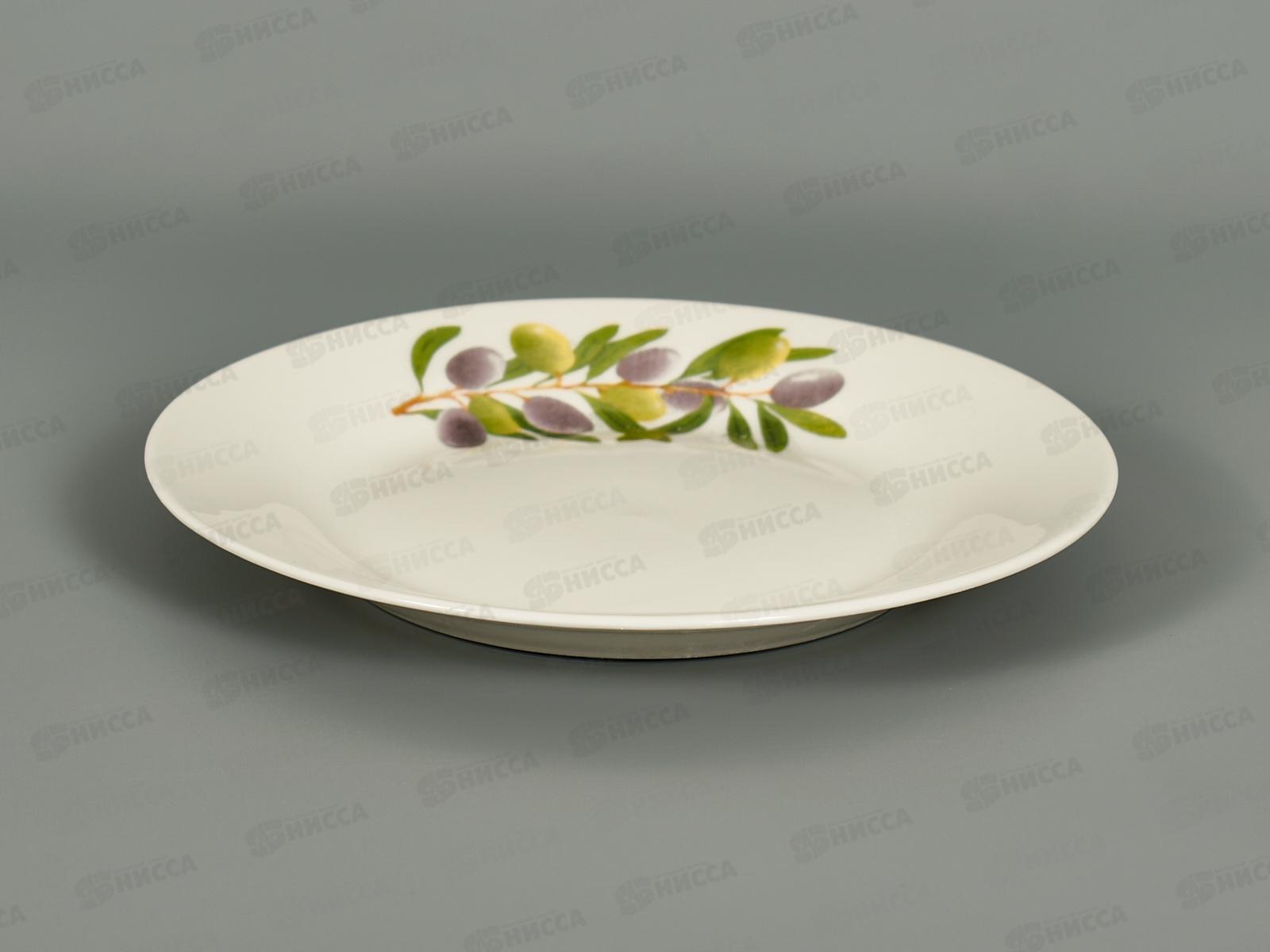Тарелка плоская круглая 17,5см Оливки т7-3116ц *12/96