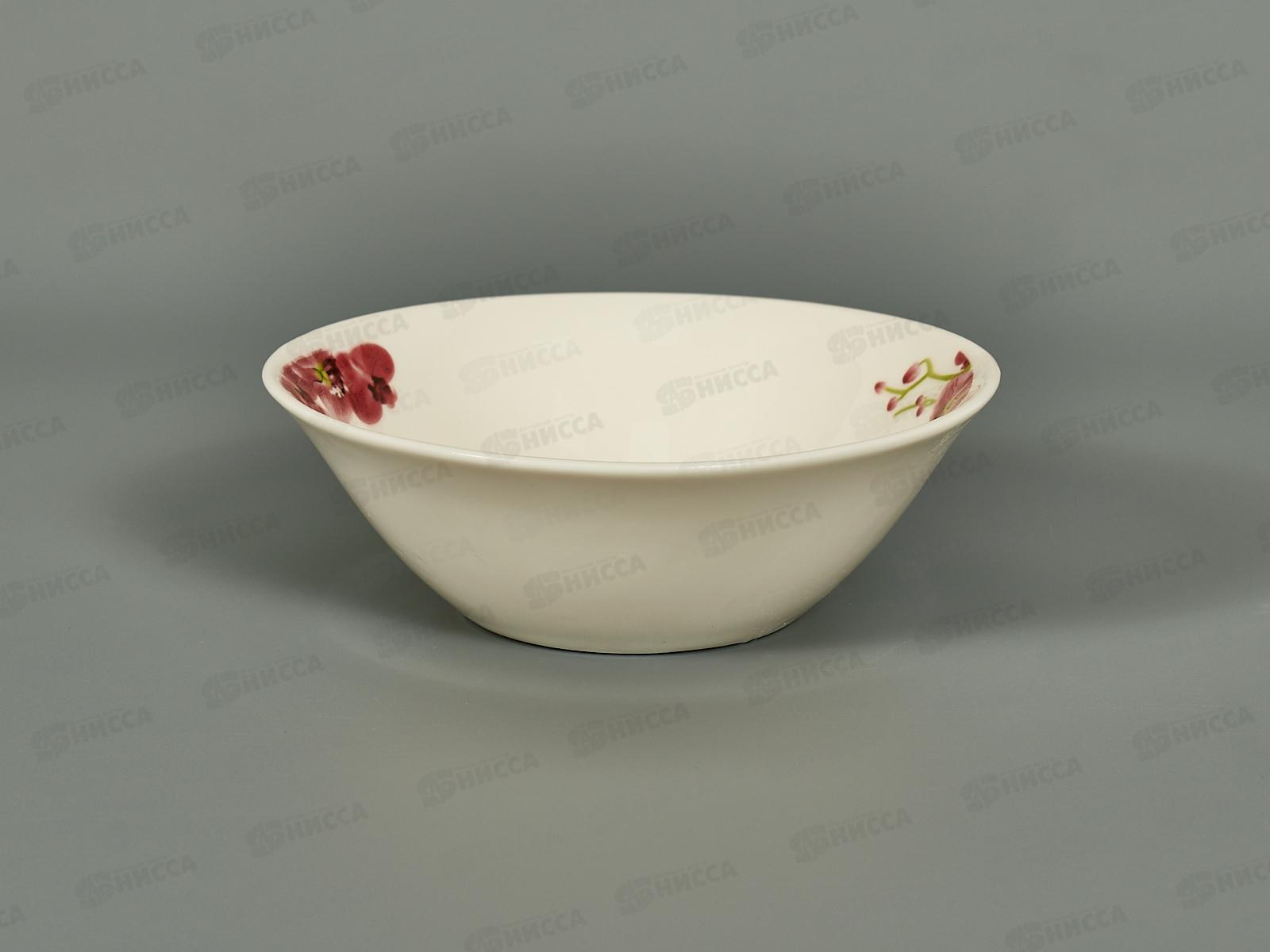 Салатник круглый d-12,5см 200мл (12/144) Орхидея фарфор с5-88837ц