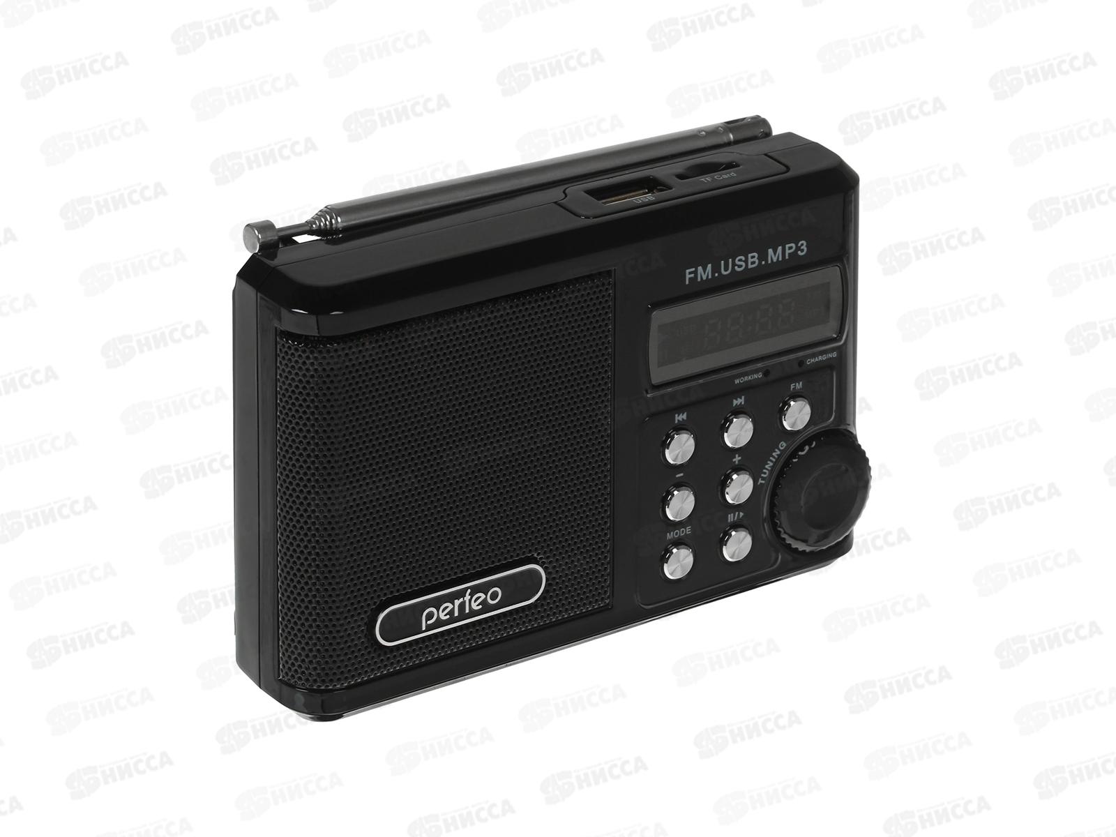 Мини-аудио Perfeo Sound Ranger Next УКВ+FM, MP3, Bluetooth 5.3, 1000мАч, черный, PF_D0564