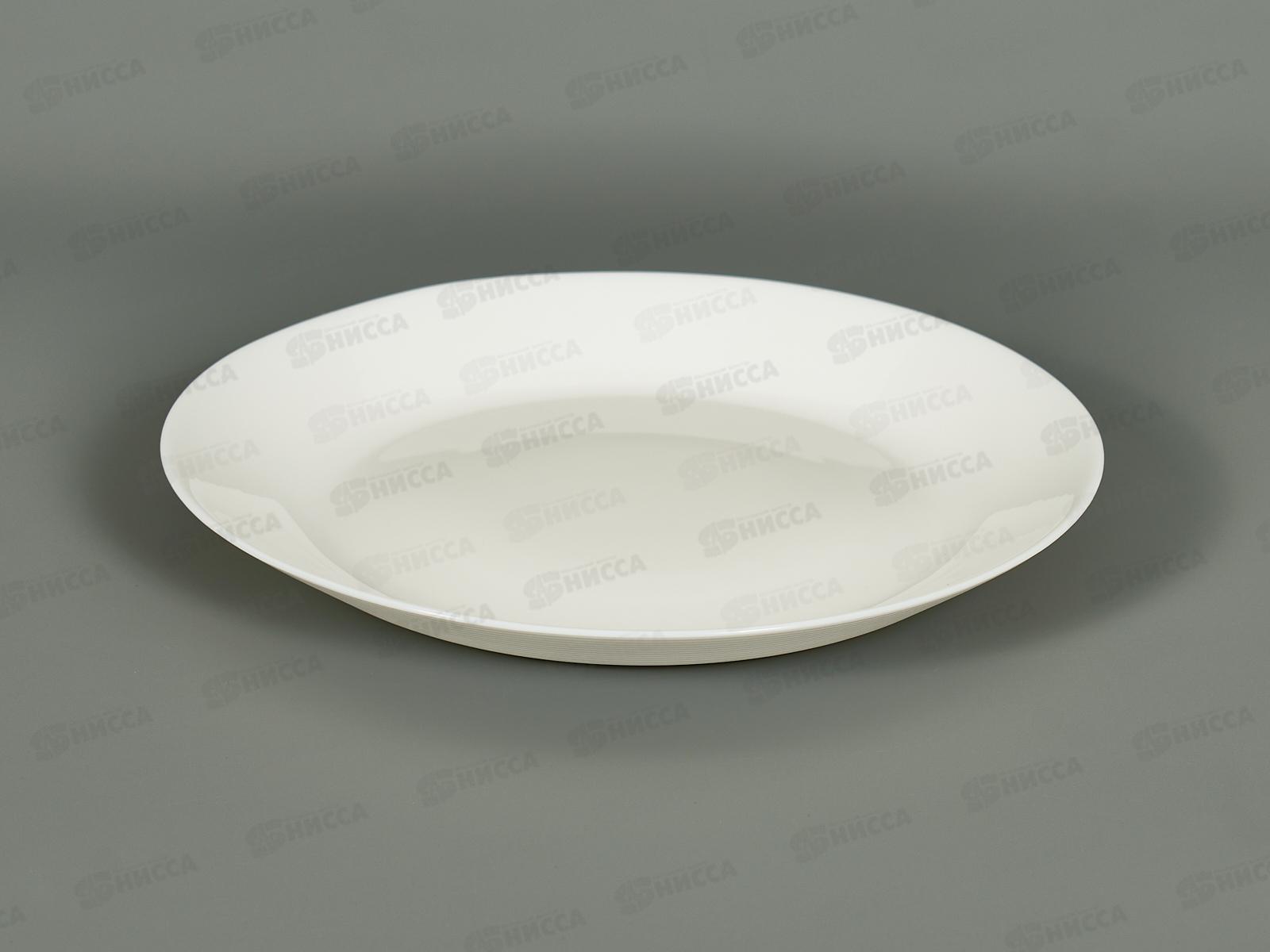Тарелка плоская круглая 19см (6/48) стеклокерамика Белье 1б-тв7,5
