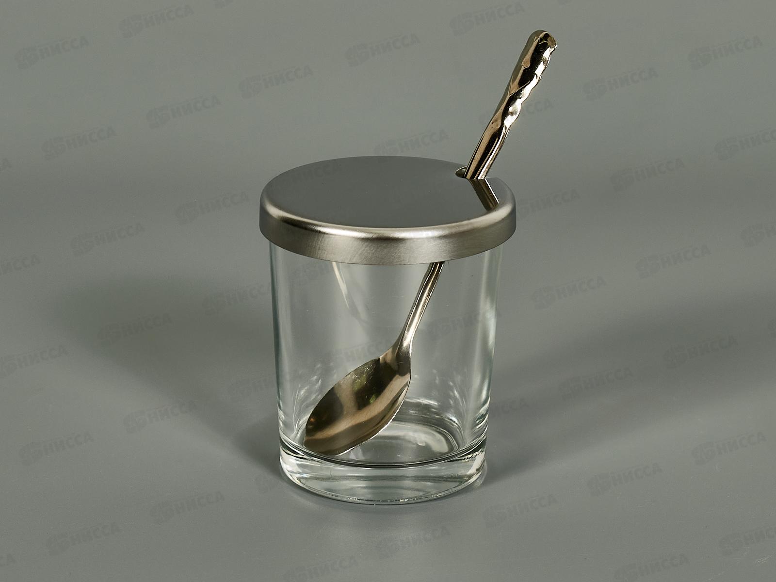 Банка для специй 75мл стекло/нерж с ложкой AST-002-БС-075