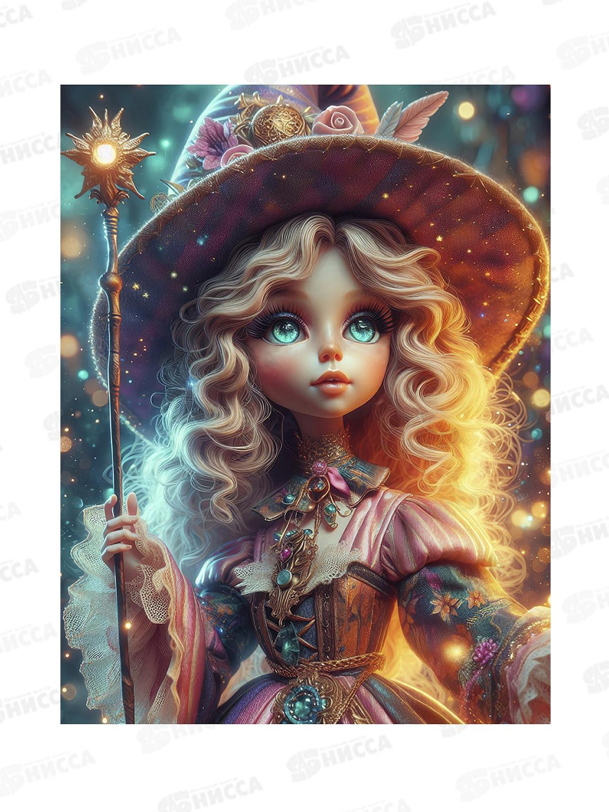 Алмаз. мозаика (блест.) 23х30см Волшебница из мира магии, НД-2006