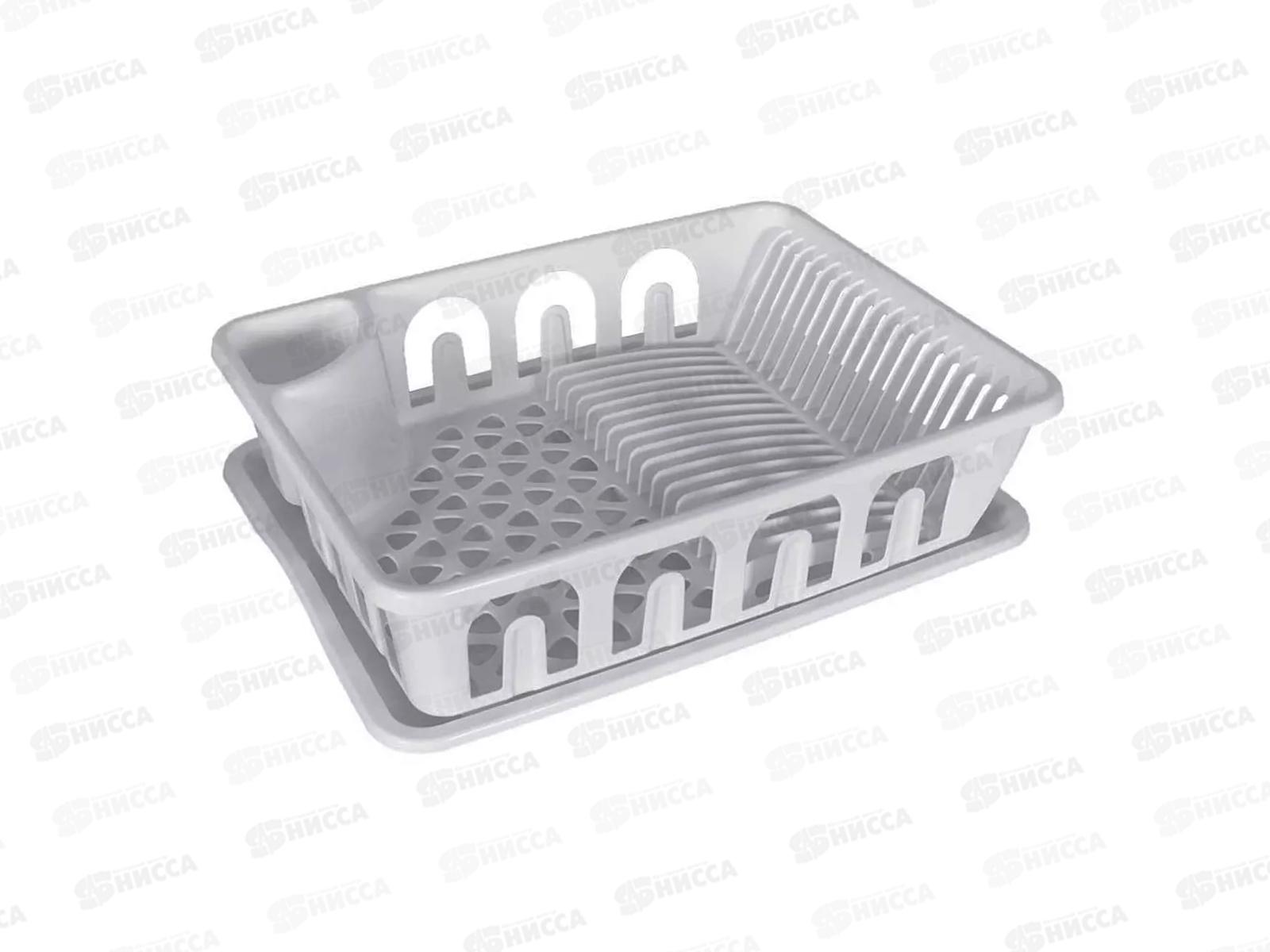 Сушилка для посуды с поддоном сераяИНТ *6