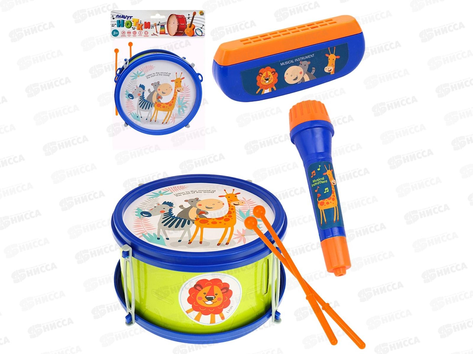 Набор муз. инструментов -18 &quotВеселый оркестр&quot 3пр., И-4126 в пакете