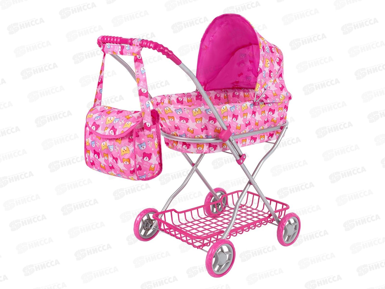 Коляска для кукол 9325-E (63х35х71см) с люлькой, в пакете