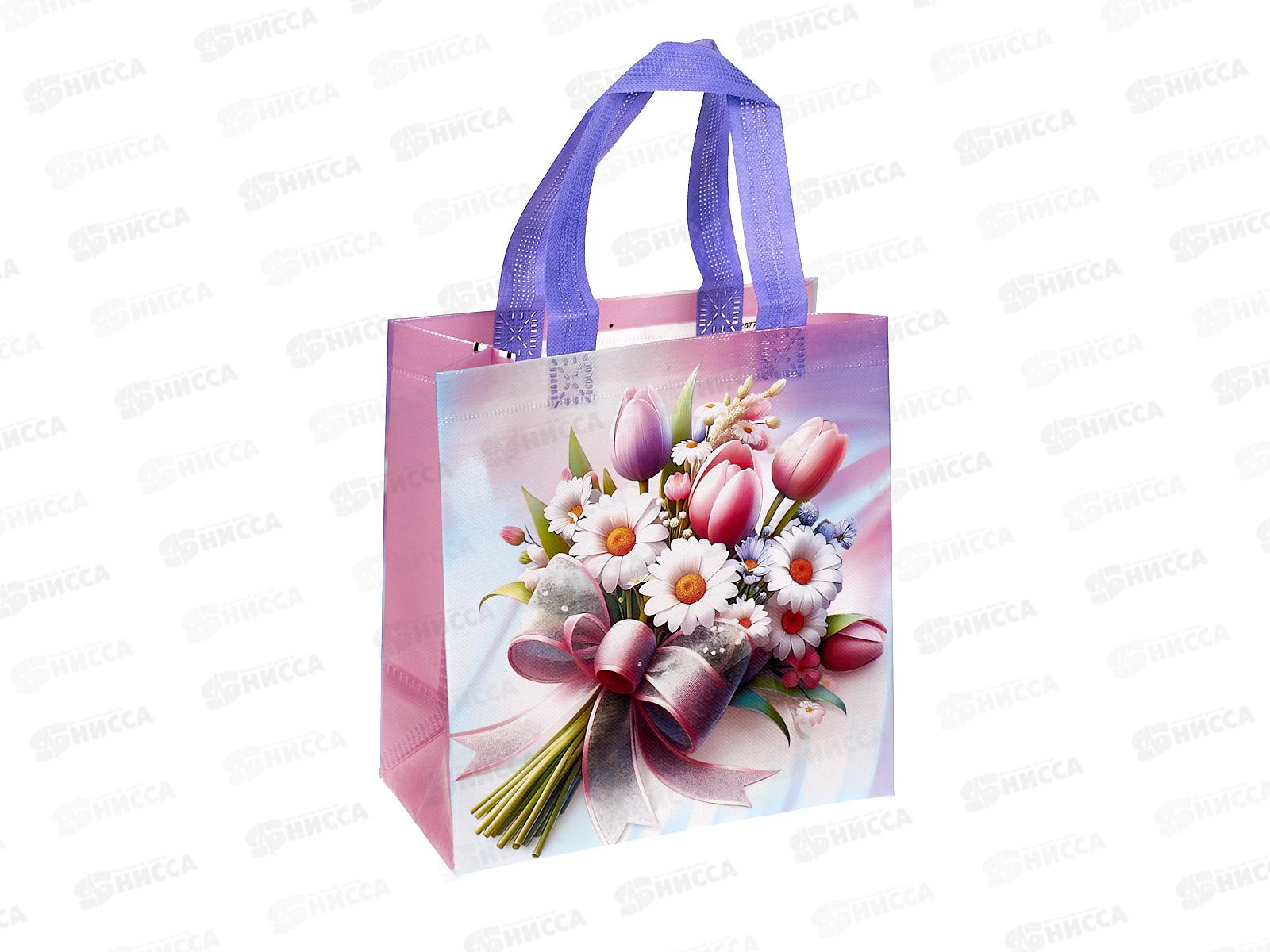 Пакет подар. неткан. материал Mazari Праздник 22*23*11см М-8274 *12