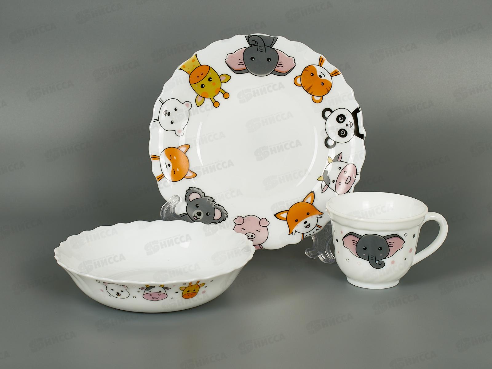 Набор для завтрака 3пр Animals PO-3sd-754 122289 *12