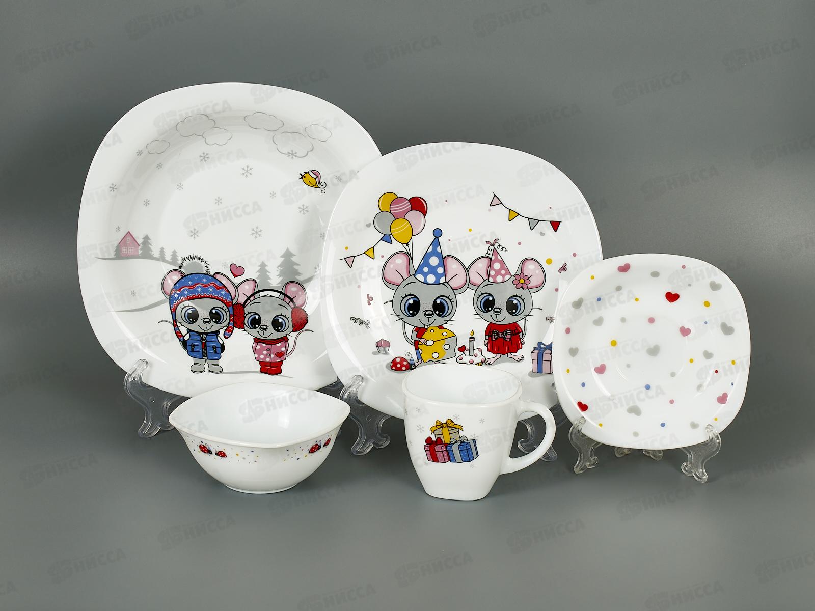 Набор для завтрака 5пр Mouse PO-5sd-783 120498 *12