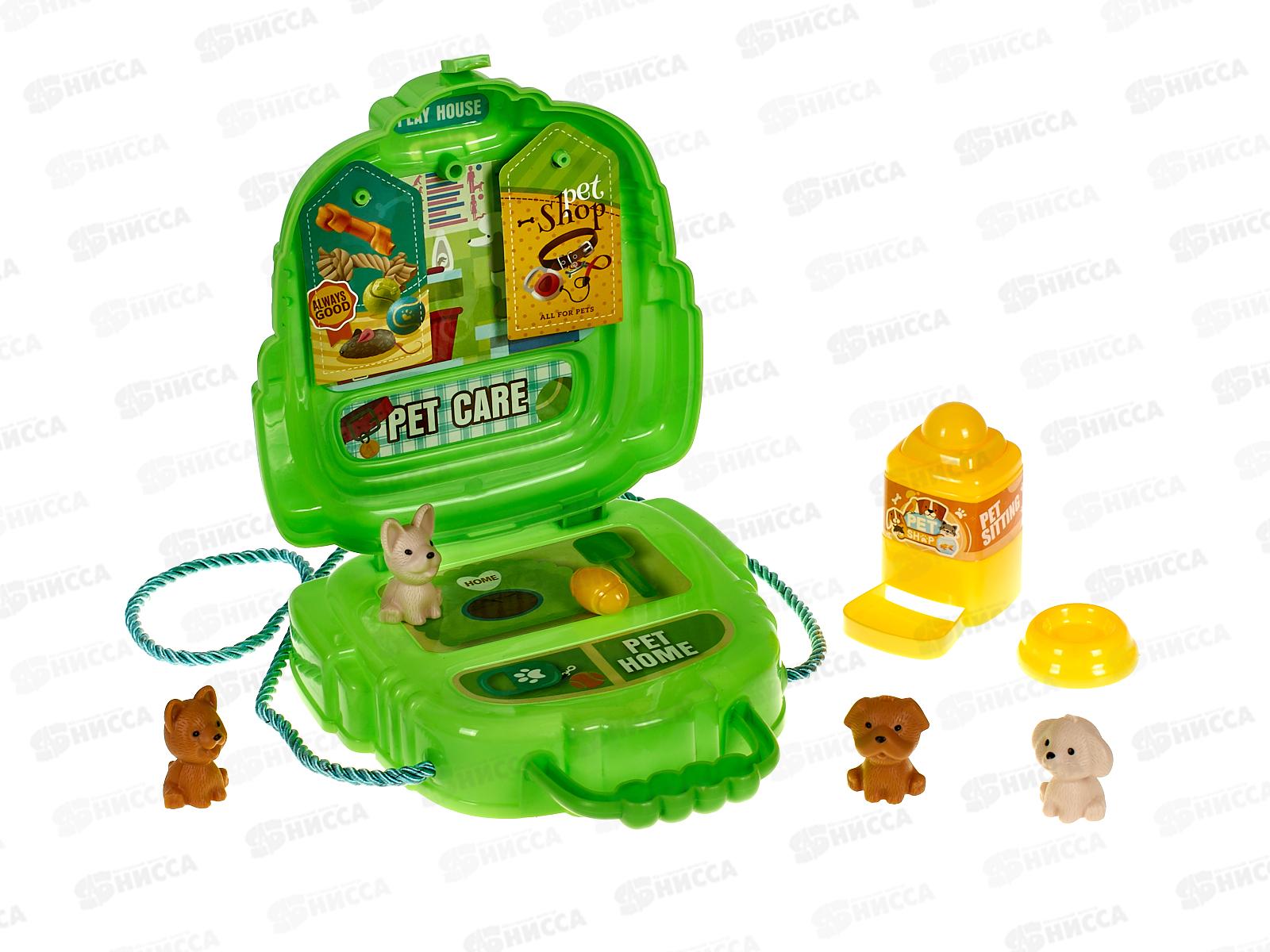 Набор &quotЗоомагазин&quot 2847192 собачки, аксессуары по уходу, в сумочке