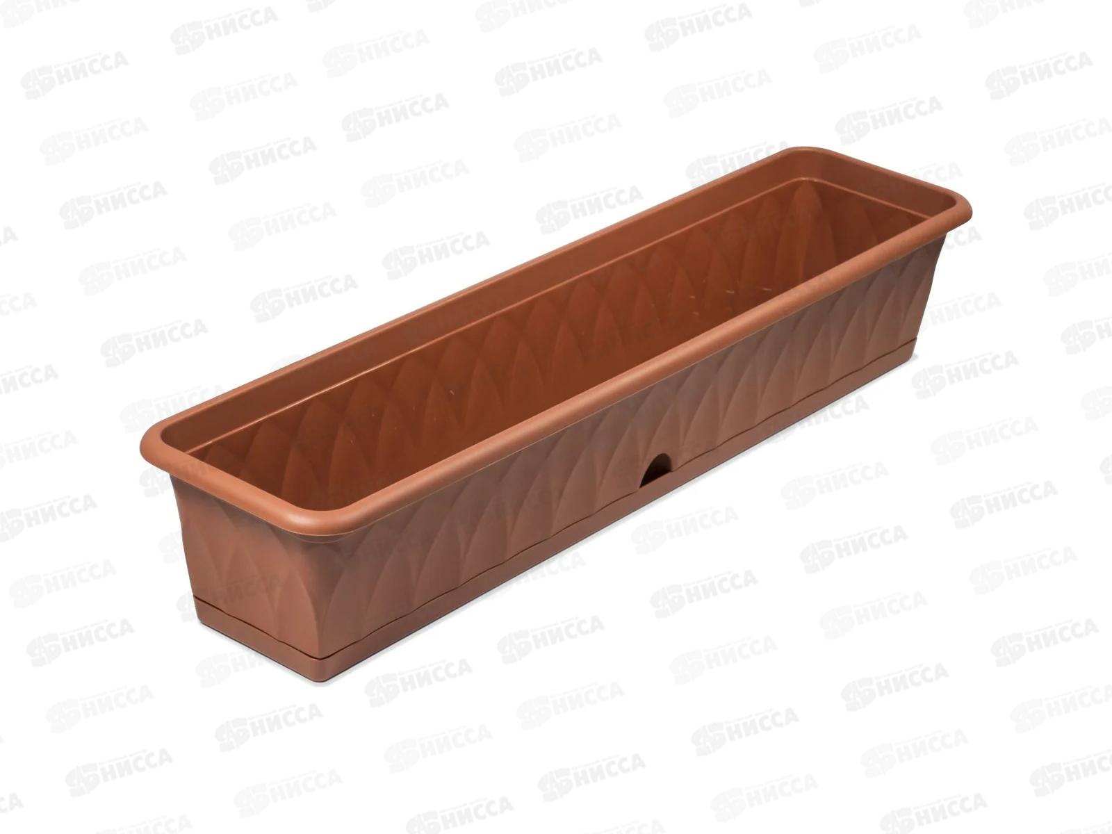 Ящик д/раст.Сиена 93см с поддоном Терракот С175-03-ТЕР