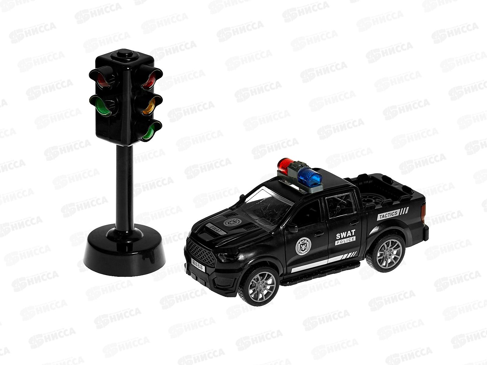 Набор &quotСветофор&quot М1534-78CL машинка инерц., светофор в пакете