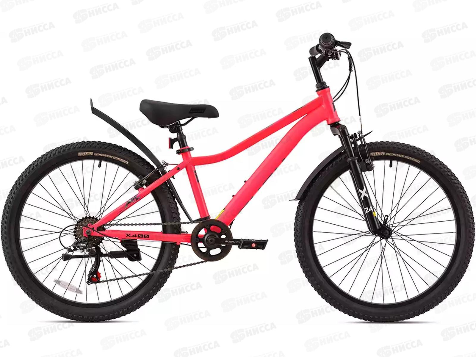 Велосипед 24&quot 6ск RUSH HOUR X 400 V-brake ST розовый рама 13&quotВ, 430219