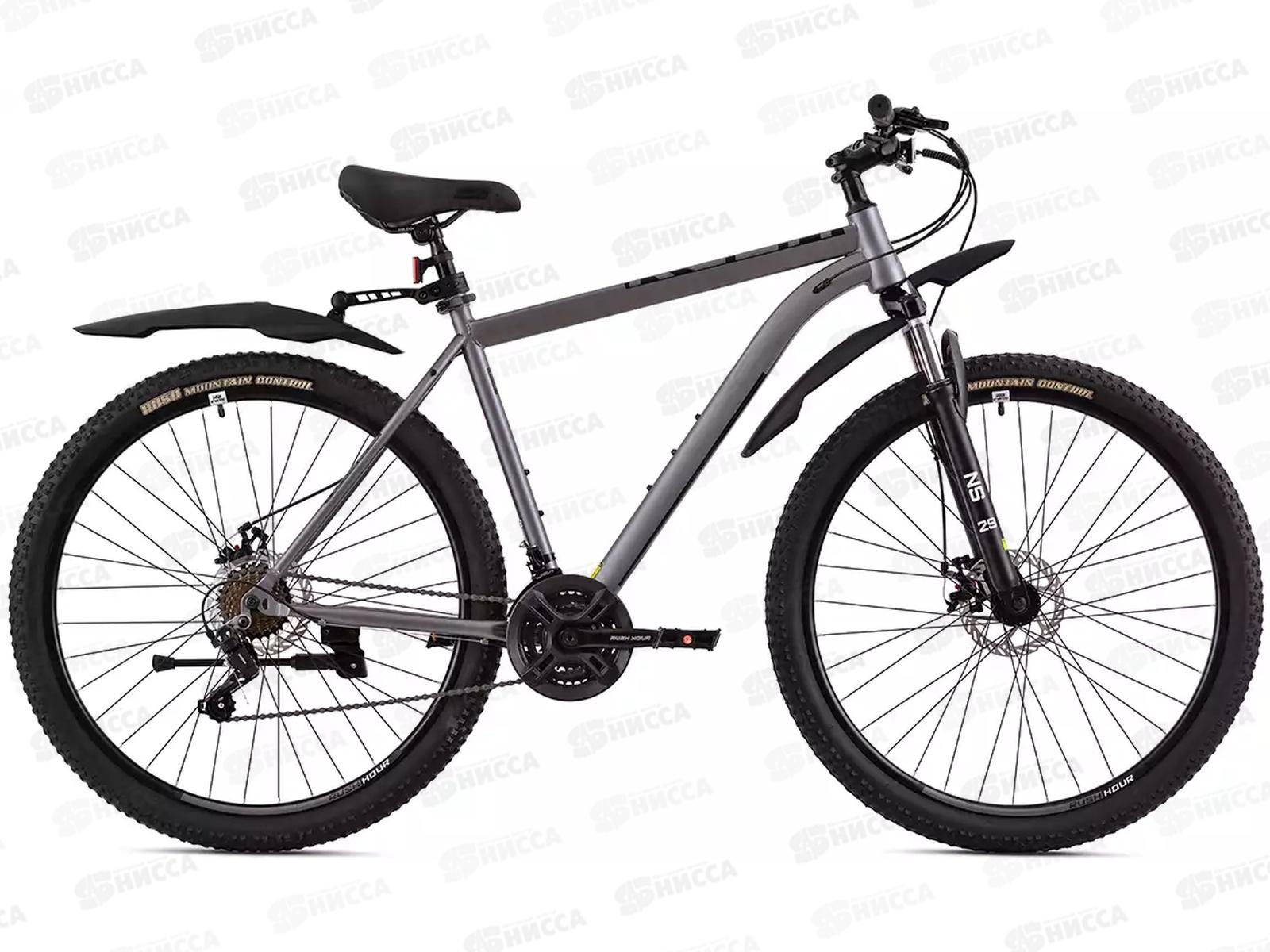 Велосипед 29&quot 21ск RUSH HOUR RX 905 DISC ST серый рама 21&quot, 430263