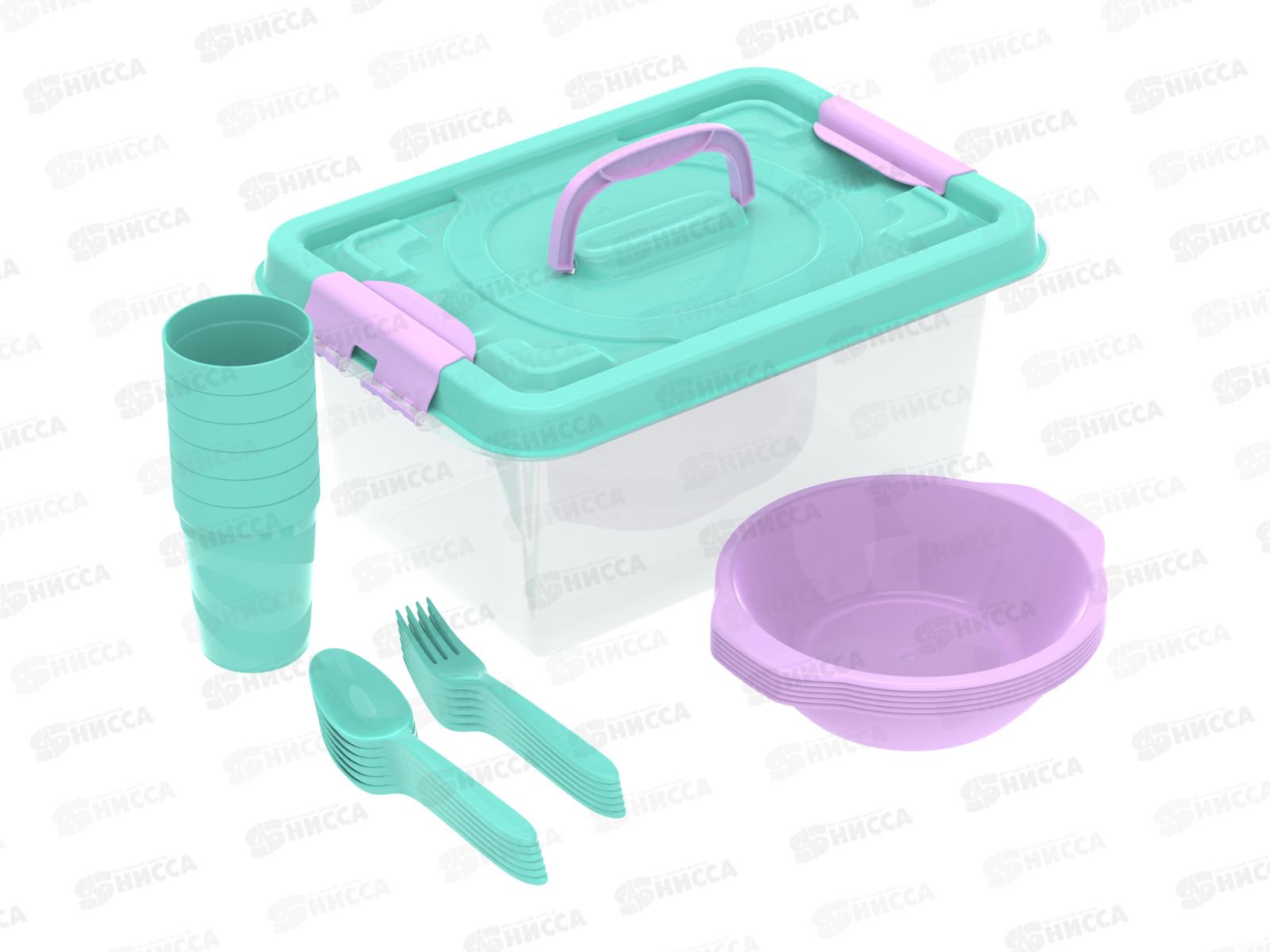 Набор посуды для пикника №6 &quotВояж&quot (6 персон, 25пр.) АП 188