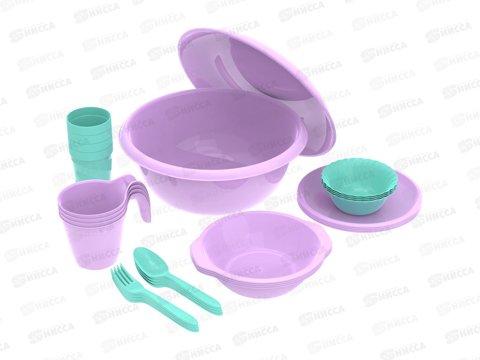 Набор посуды для пикника №8 &quotВыходные&quot (4 персоны, 30пр.) АП 183