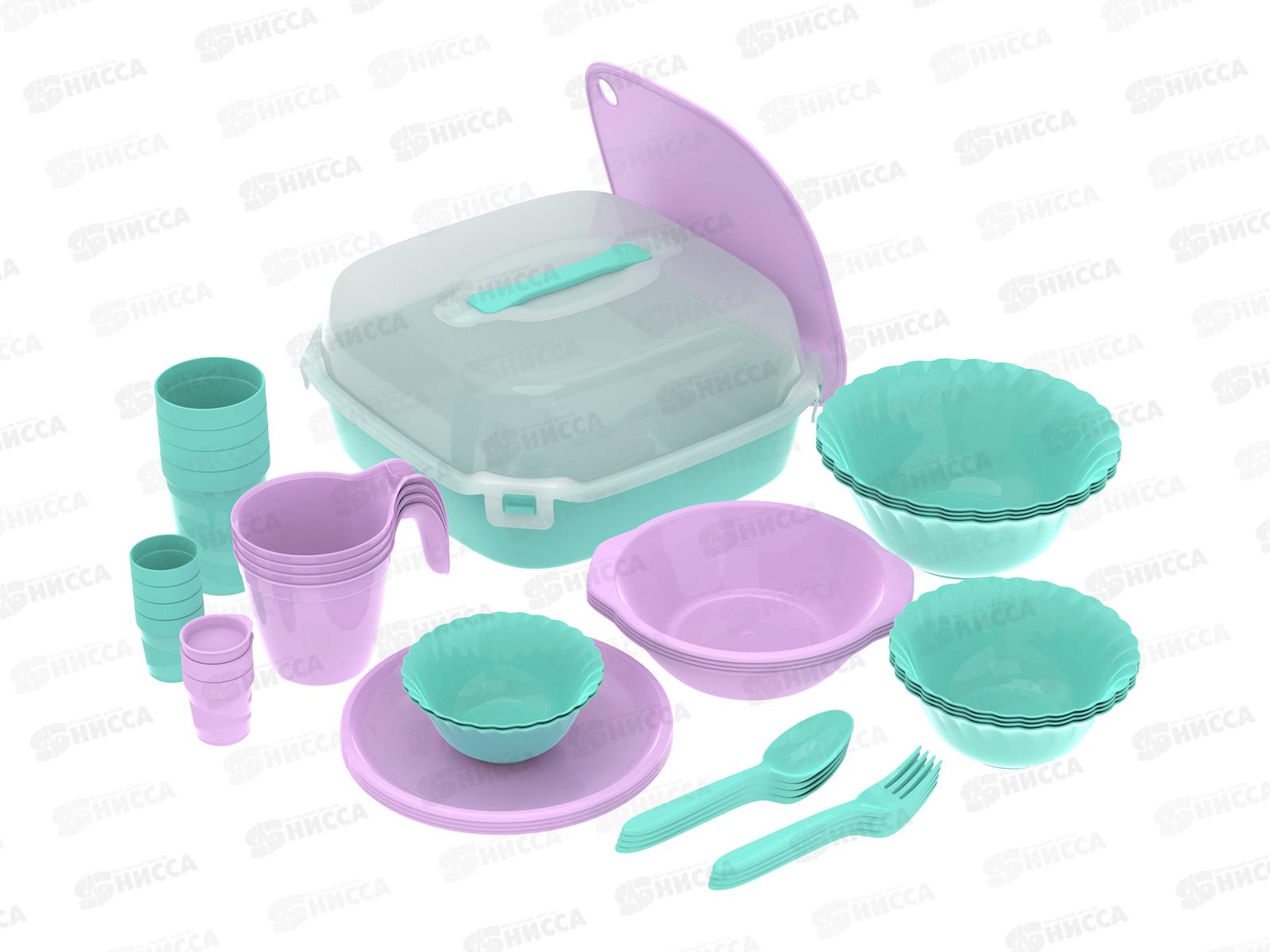 Набор посуды для пикника №21 &quotПовод есть&quot (4 персоны, 42пр.) АП 780