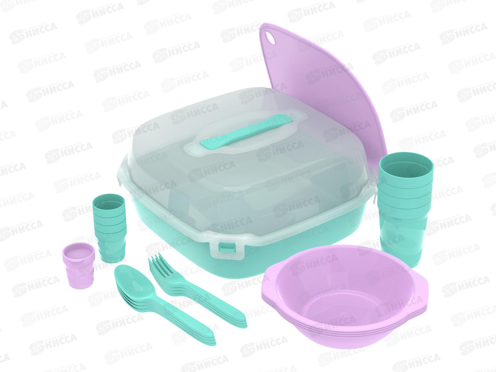 Набор посуды для пикника №23 &quotСемейный&quot (4 персоны, 23пр.) АП 782