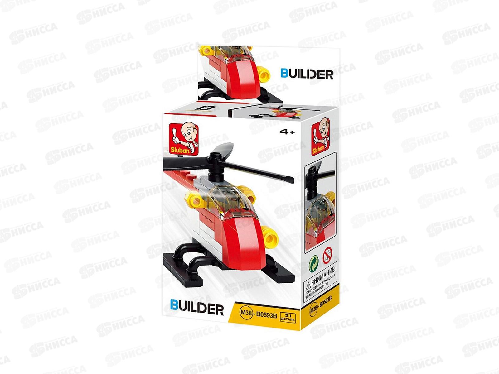 Конструктор М38-В0593В Вертолет, 31 дет. в/к