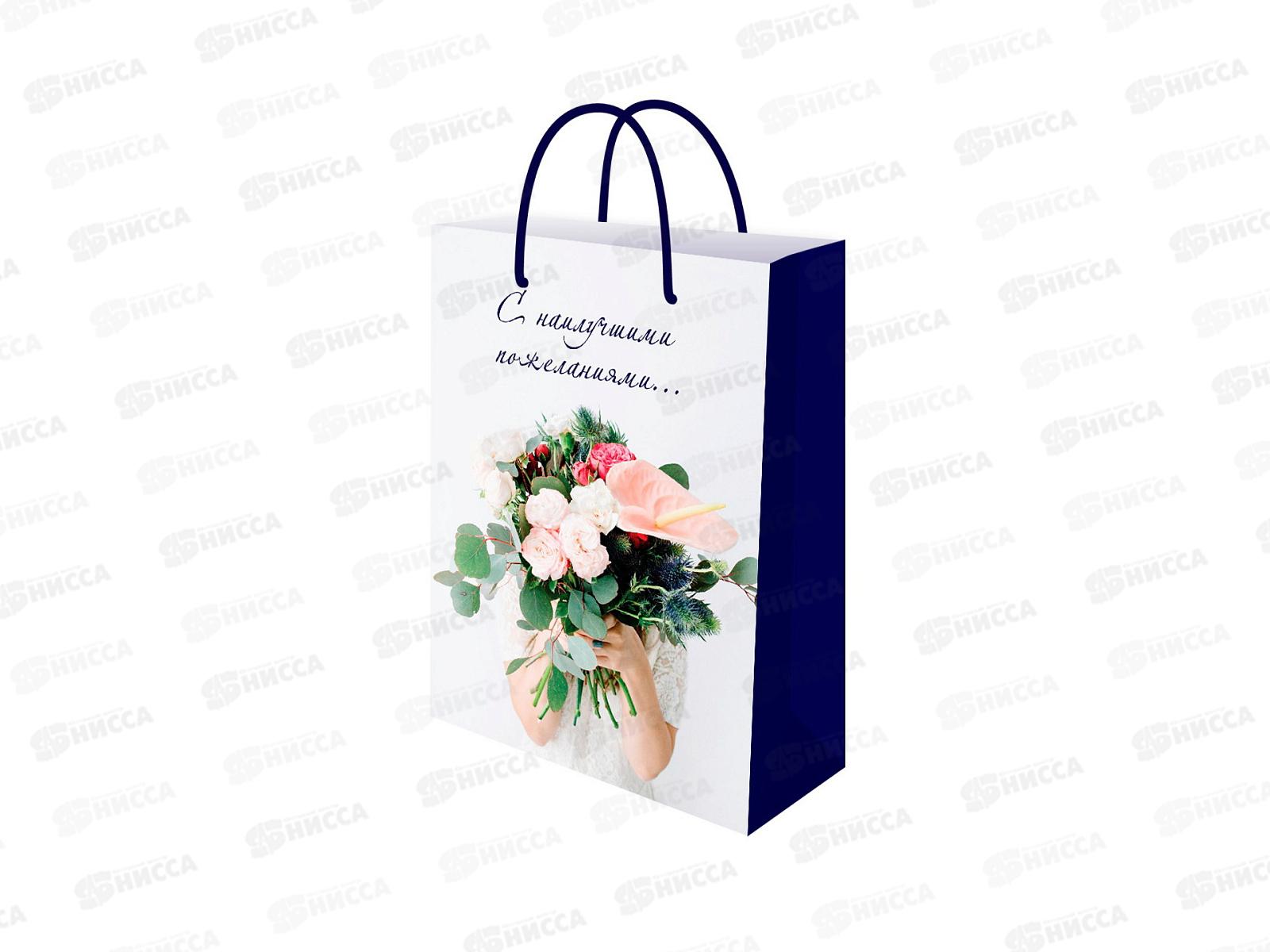 Пакет подарочный MI 22х31х10см Букет, ППК-7921 *12