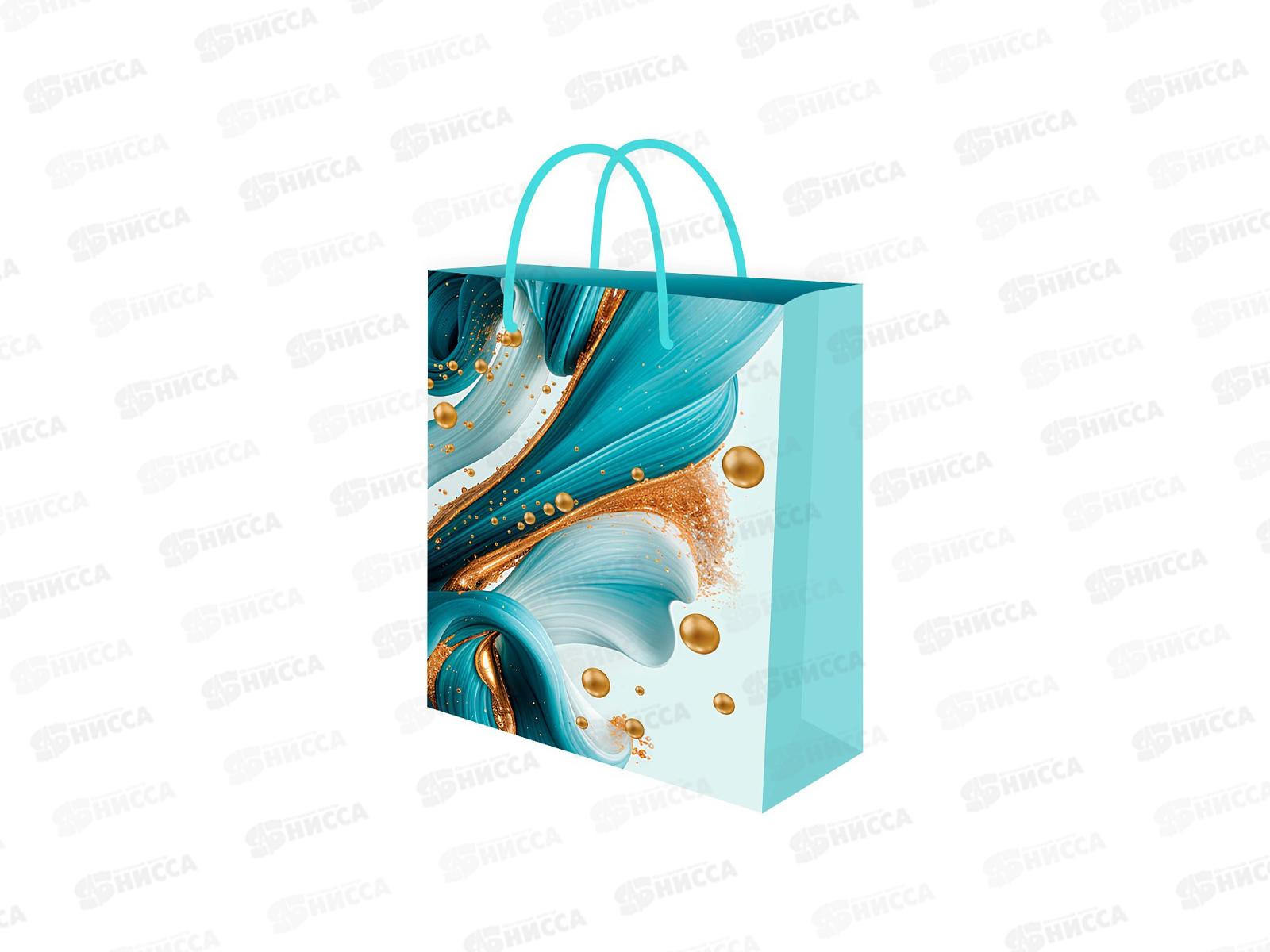 Пакет подарочный MI 11,5х14,5х6см Акрил и золото, ППК-7882*12