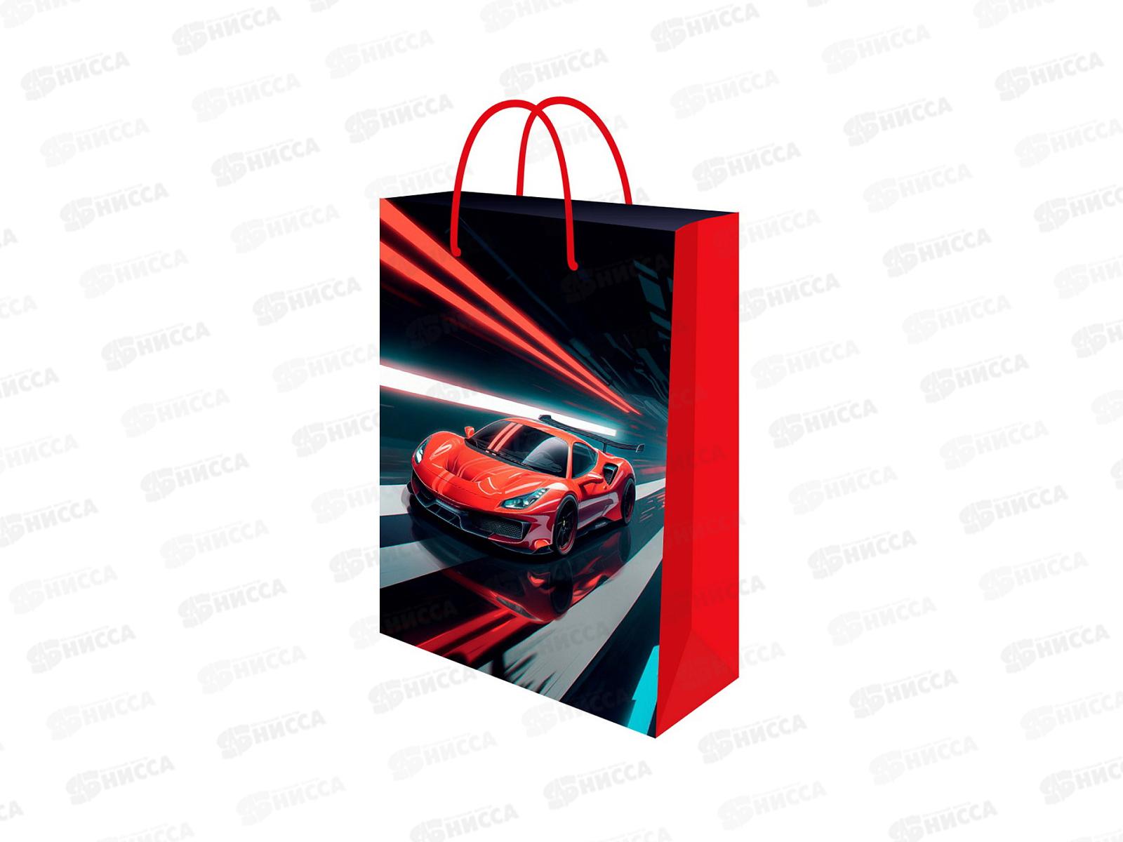 Пакет подарочный MI 14х20х6,5см Спорт-авто, ППК-7078  *12