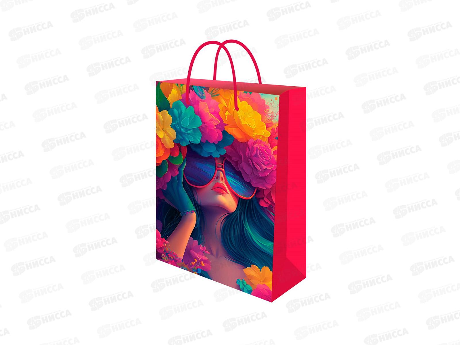 Пакет подарочный MI 14х20х6,5см Шарм, ППК-7073  *12