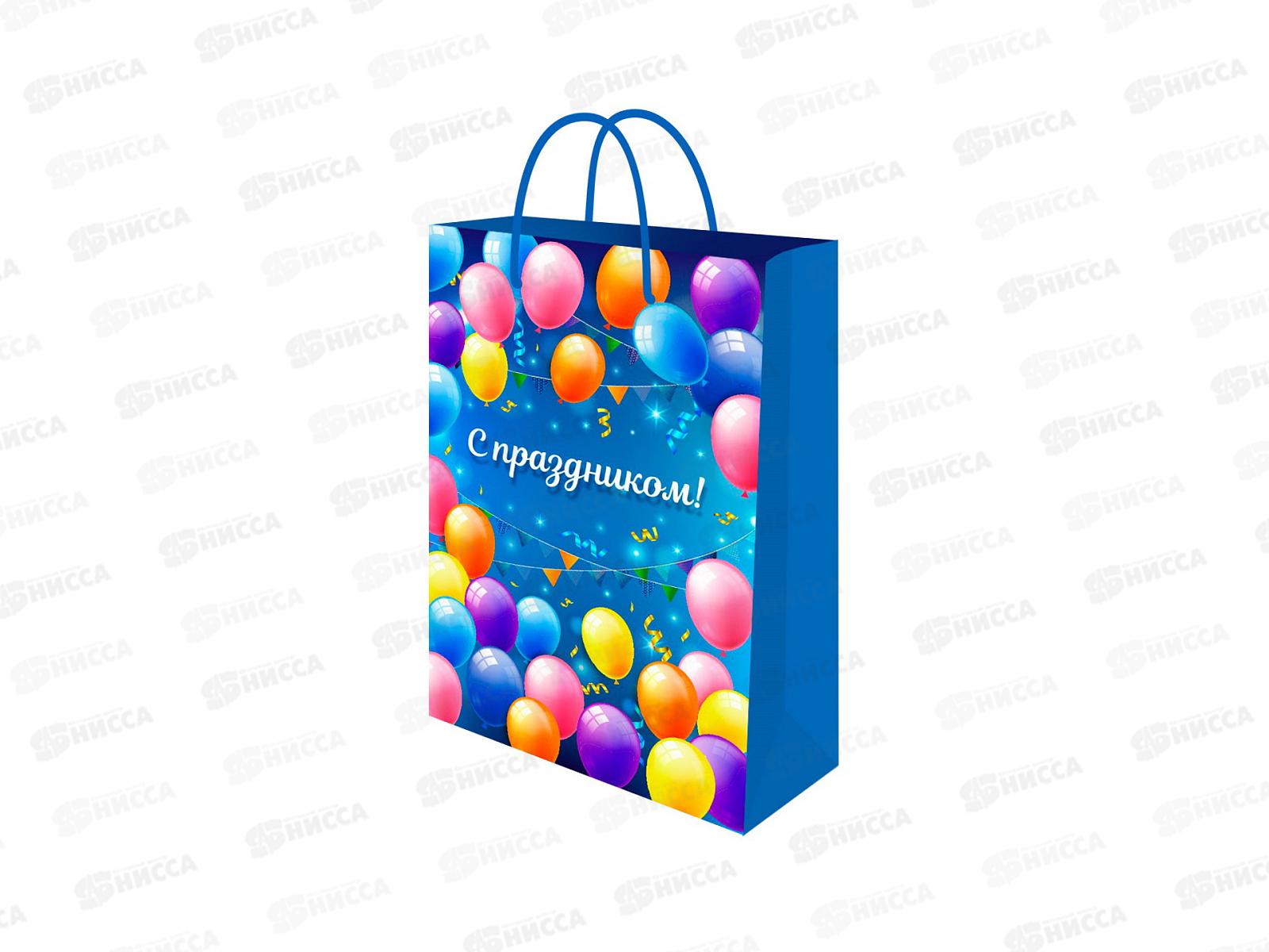 Пакет подарочный MI 14х20х6,5см Воздушное поздрав, ППК-7083  *12