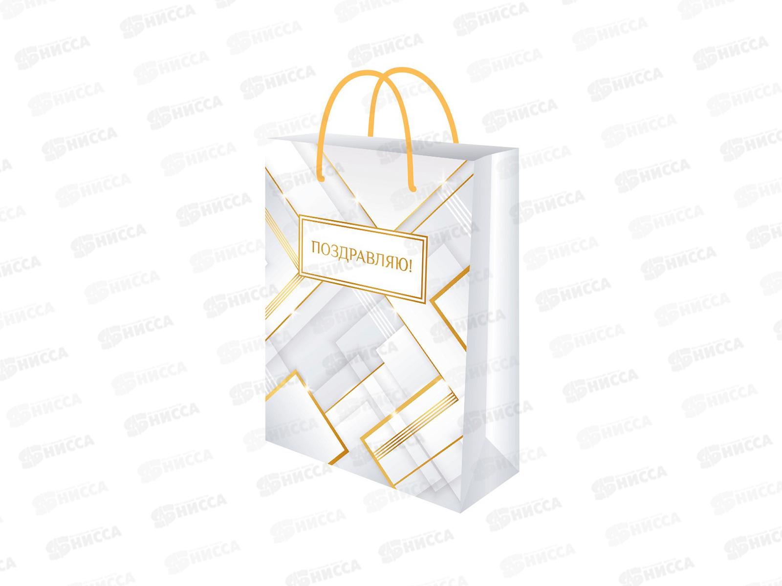 Пакет подарочный MI 22х31х10см Графика, ППК-7886 *12