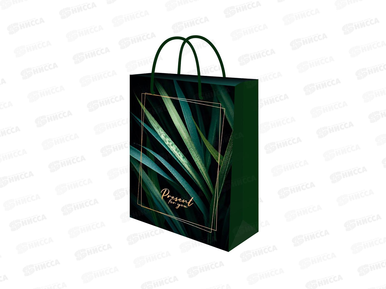 Пакет подарочный MI 32х45х8см Тропическая пальма, ППК-7090 *12