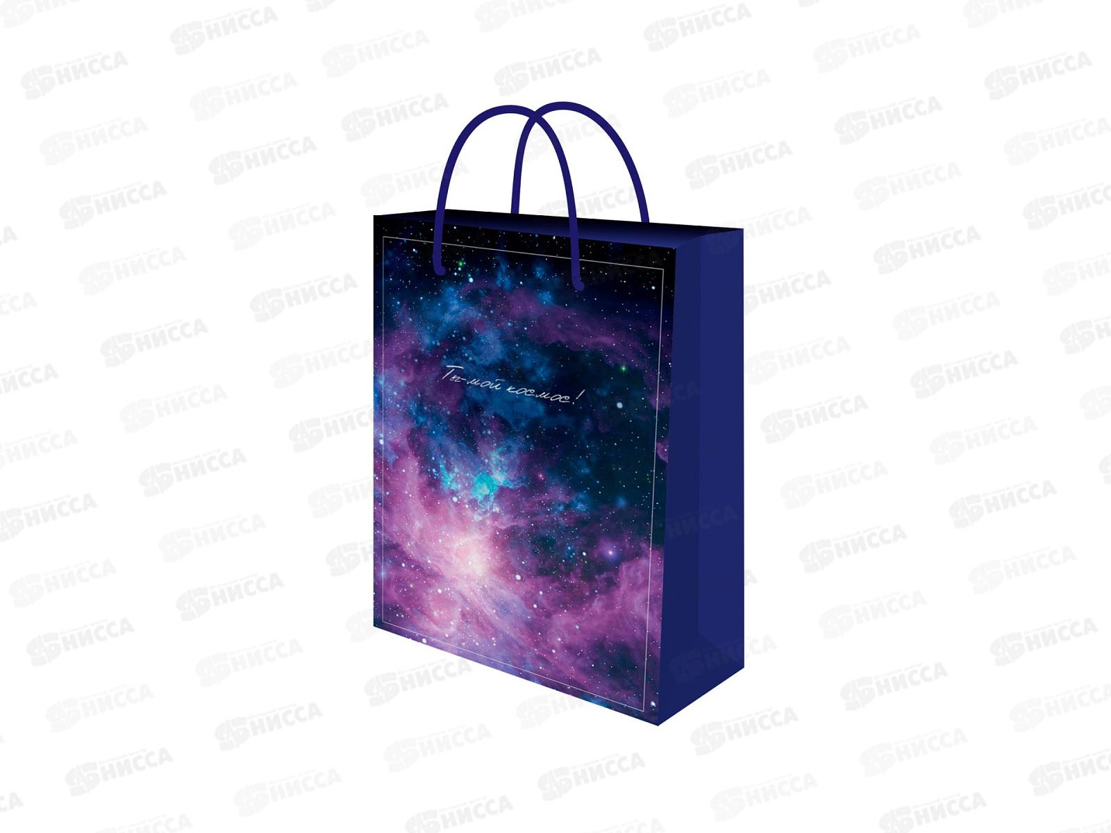 Пакет подарочный MI 22х31х10см Ты мой космос, ППК-7096  *12