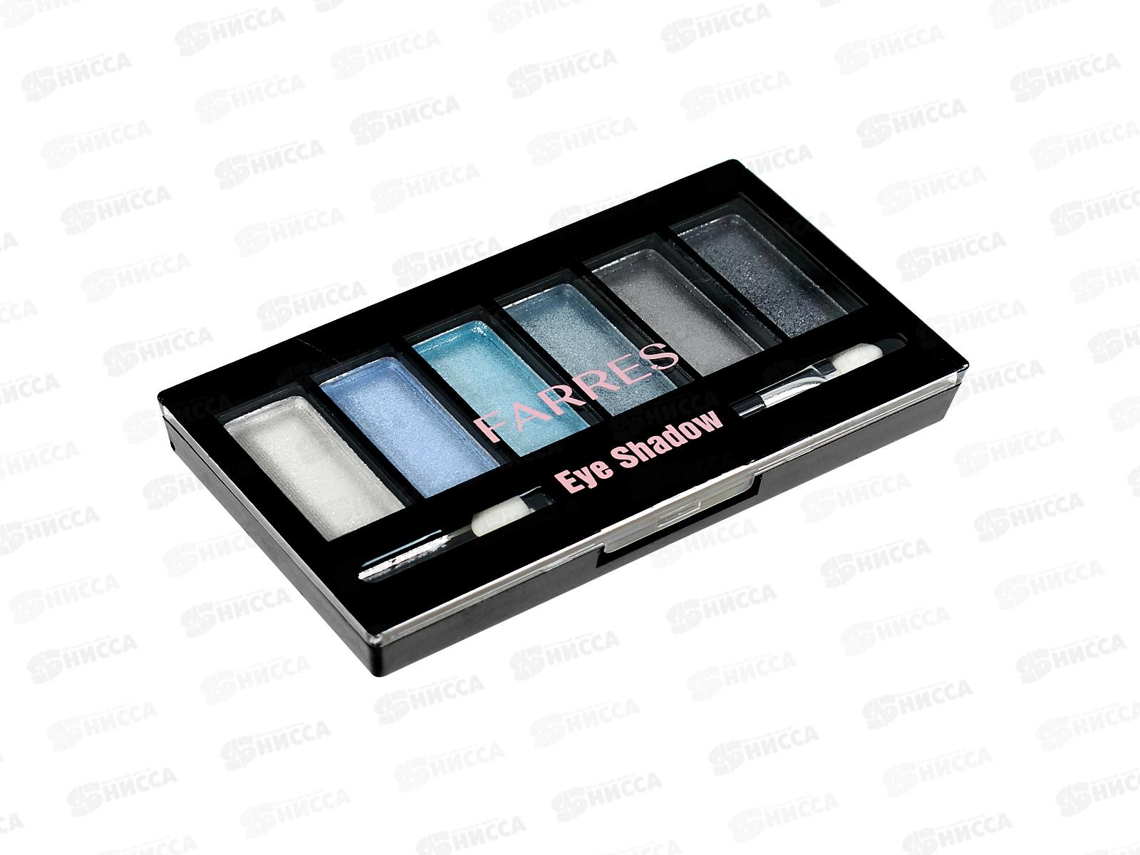 Farres Тени для век 1021-10 6цвета перламутровые *8