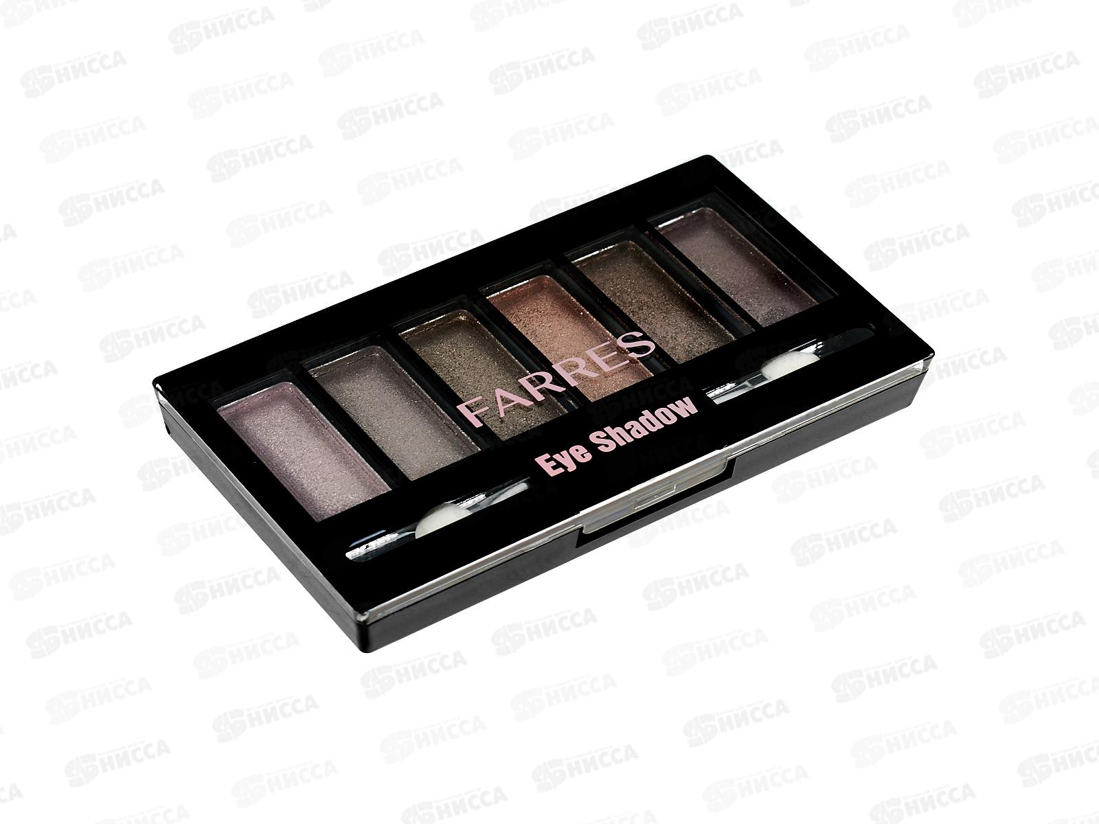 Farres Тени для век 1021-11 6цвета перламутровые *8