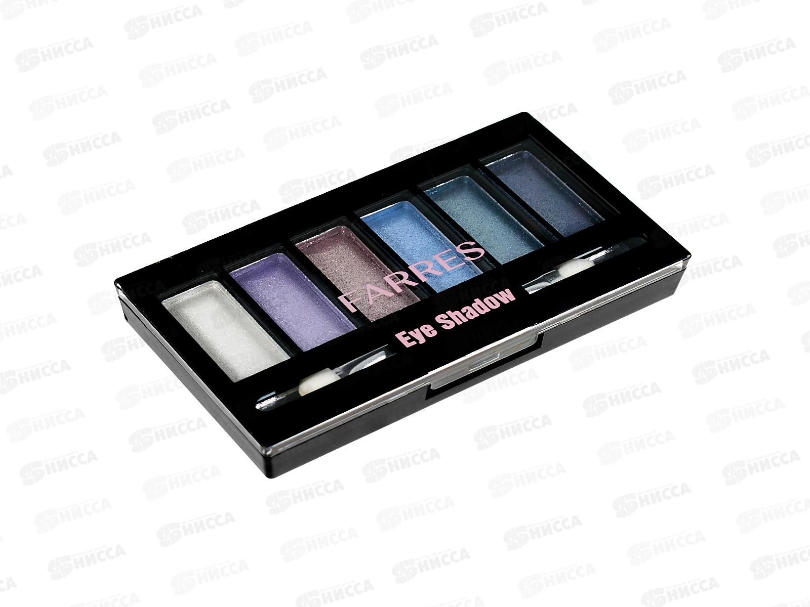 Farres Тени для век 1021-13 6цвета перламутровые *8