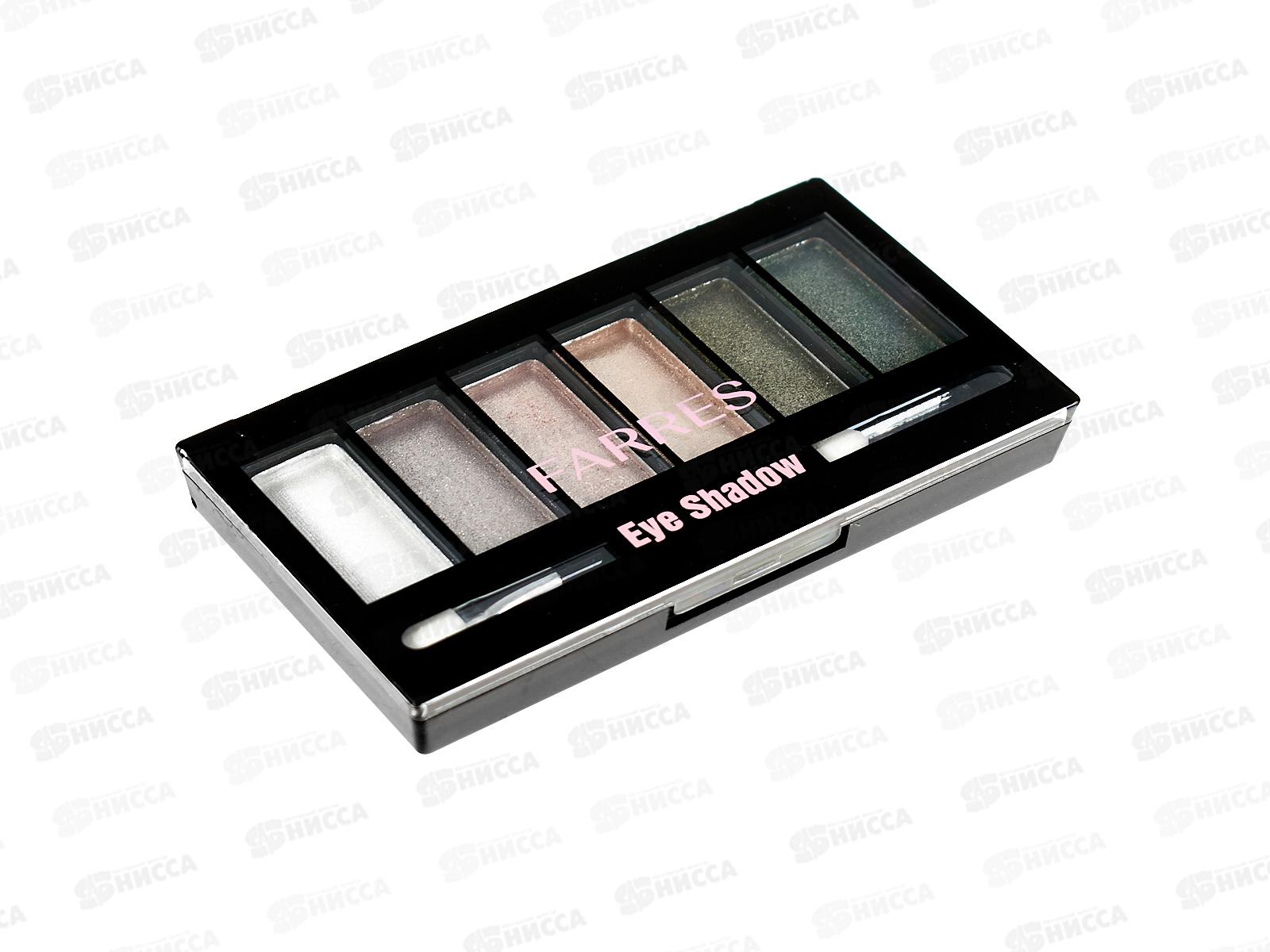 Farres Тени для век 1021-14 6цвета перламутровые *8