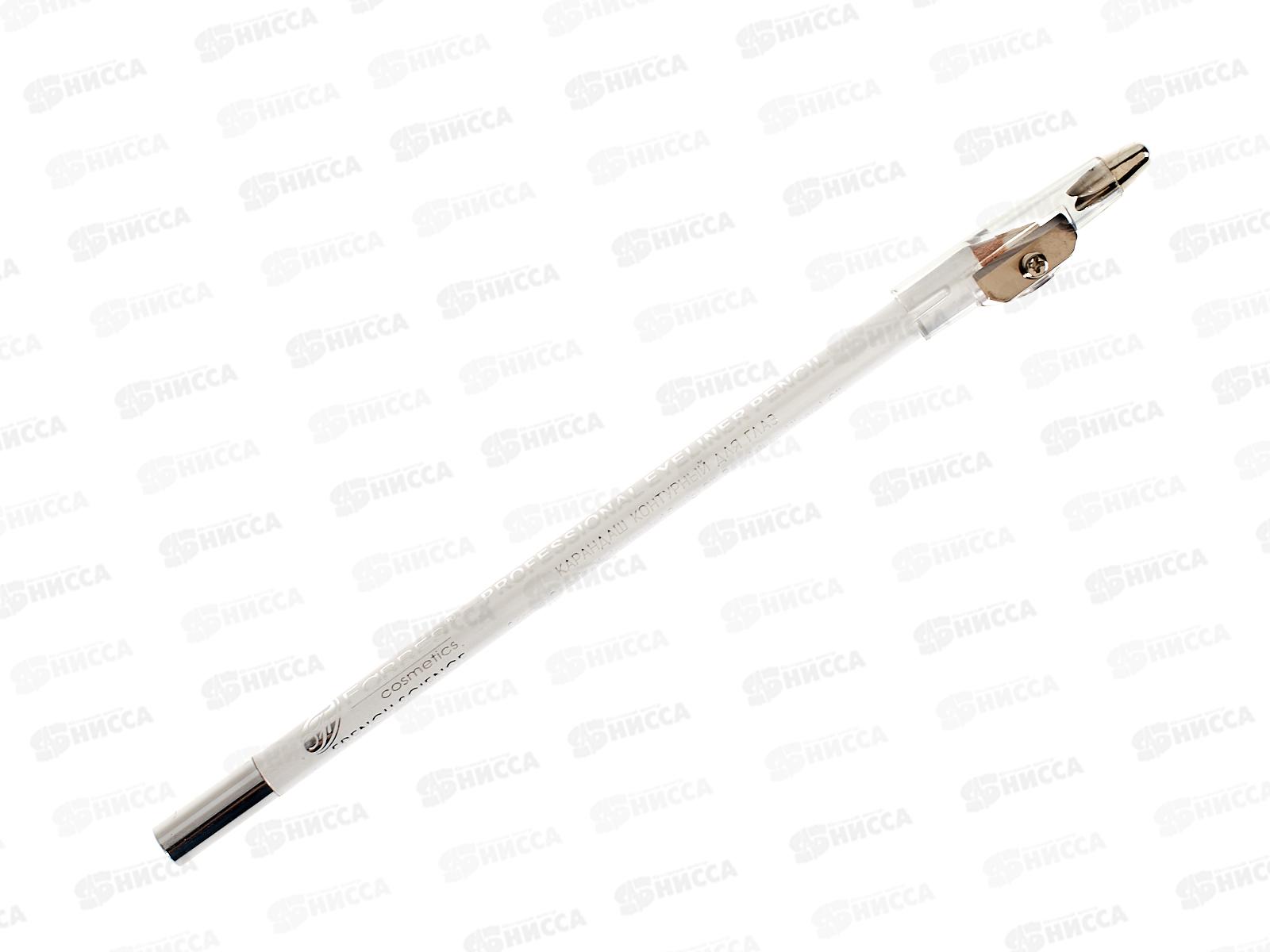 Farres карандаш для глаз с точилкой W207-034 белый *12