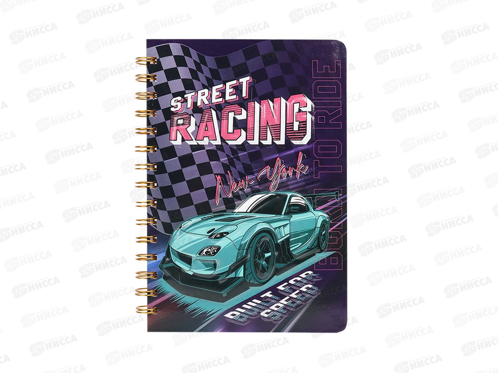 Блокнот Darvish  80л на греб. &quotУличные гонки&quot DV-15939-1*10