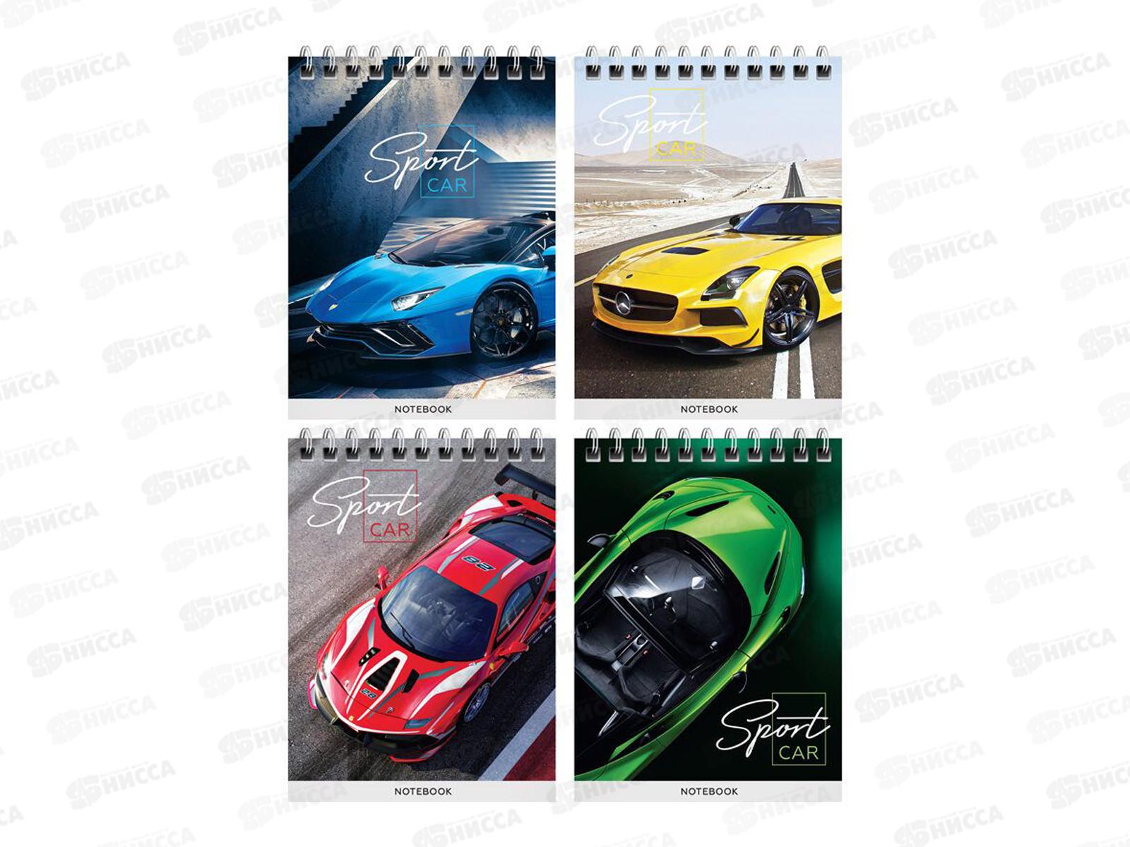 Блокнот 40л АКАД А6 кл. Sport cars  ЕАС-15421/2 *15/180