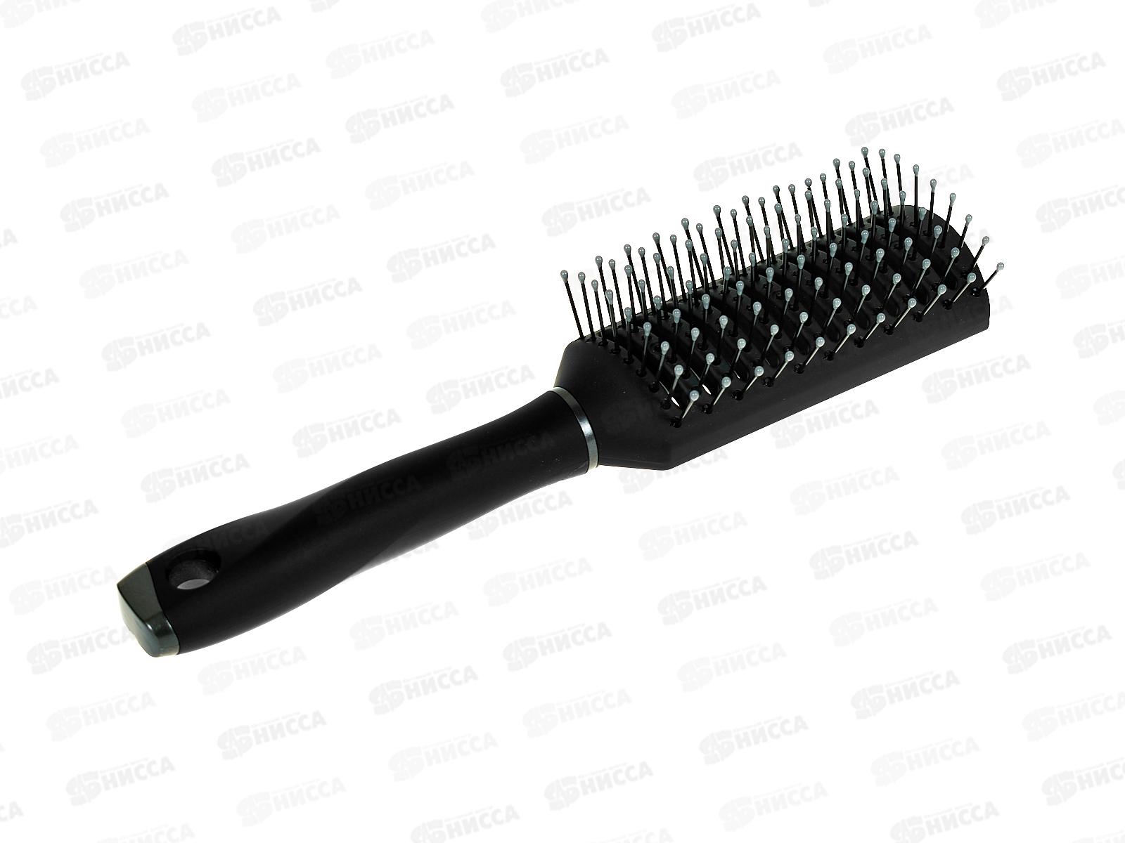 Расческа GT Скелетная с ручкой 23см прямоугольная черный пластик *72