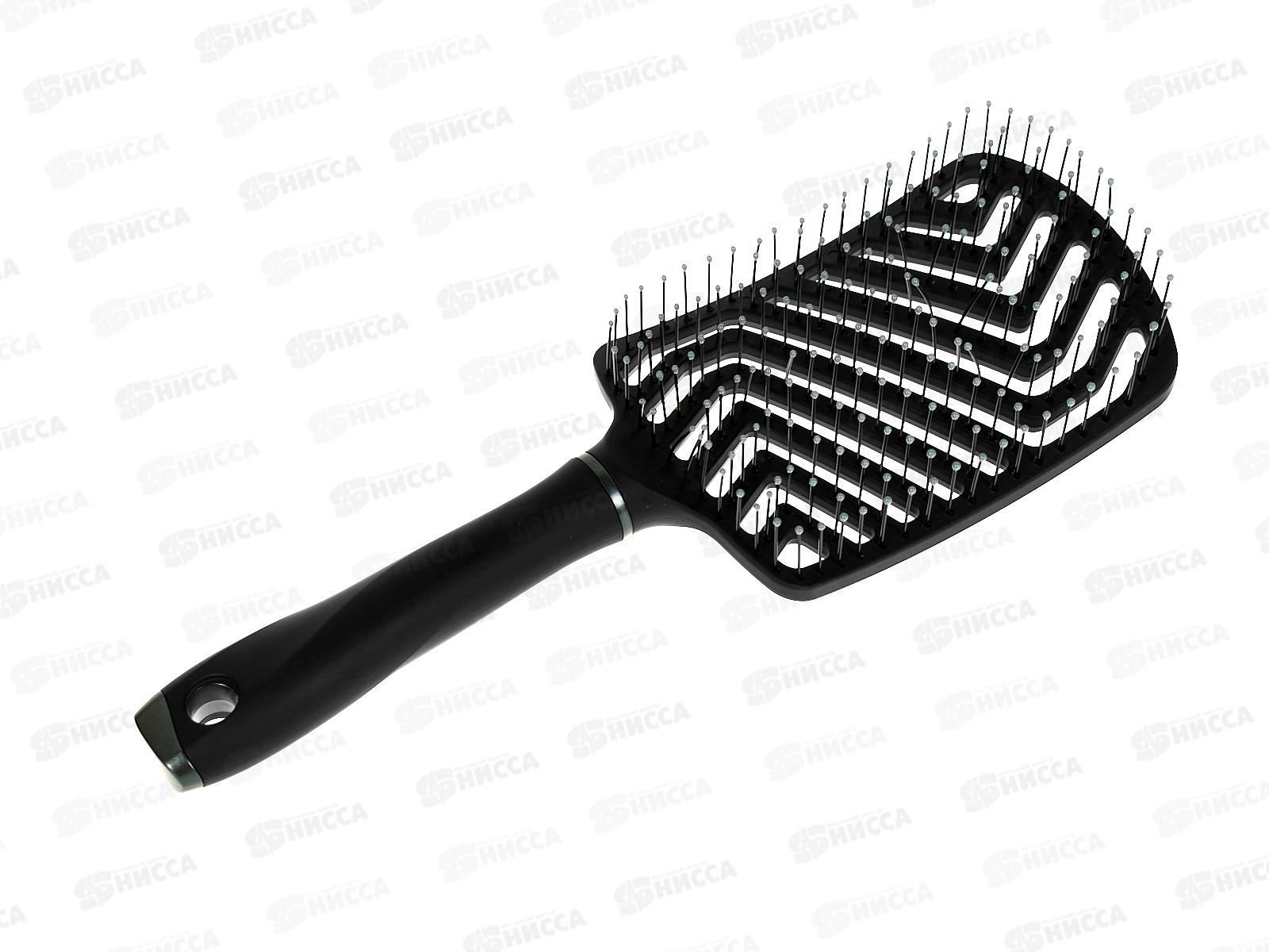 Расческа GT Скелетная с ручкой 27см квадрат черный пластик *72